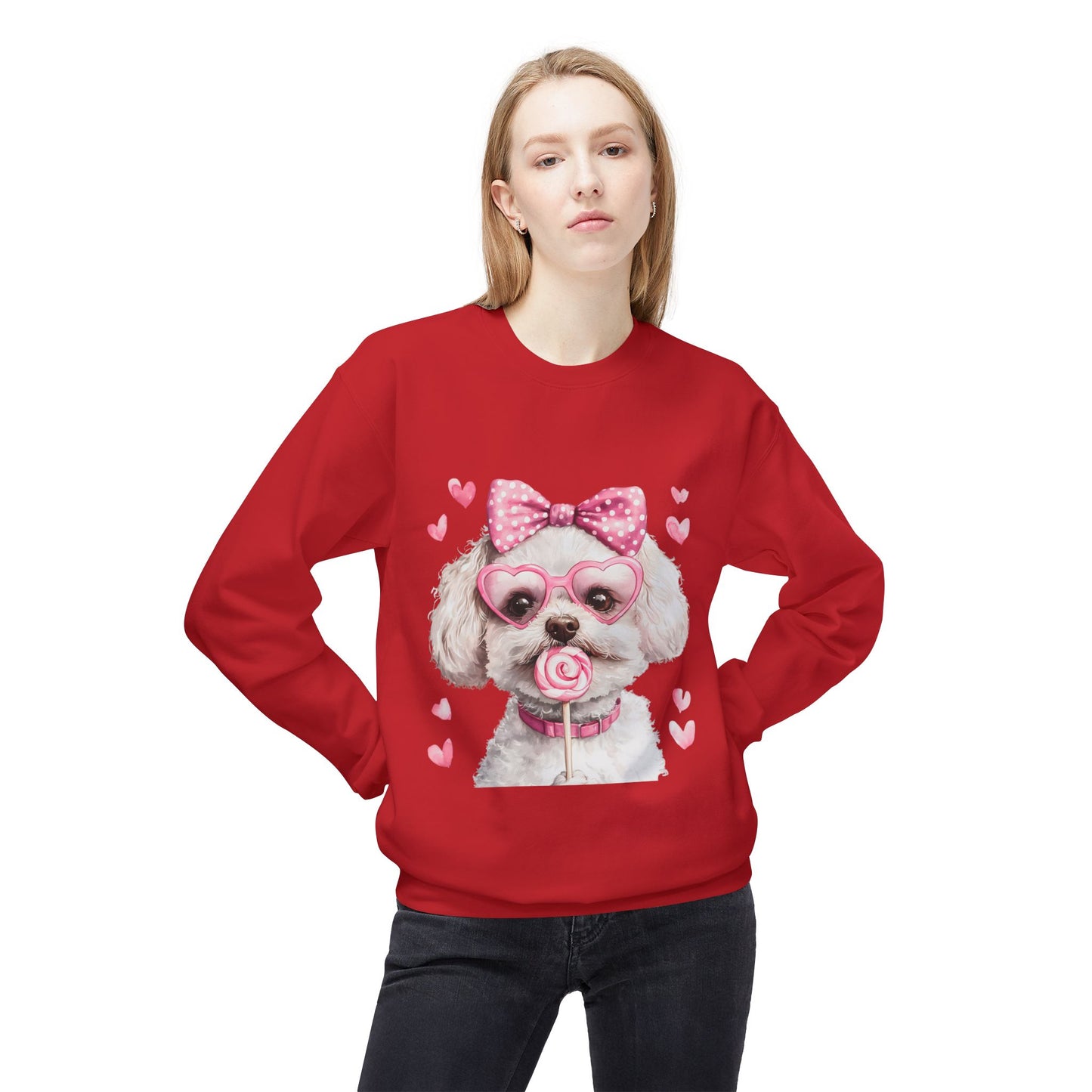 Valentines Unisex Midweight Softstyle Fleece Crewneck Sweatshirt