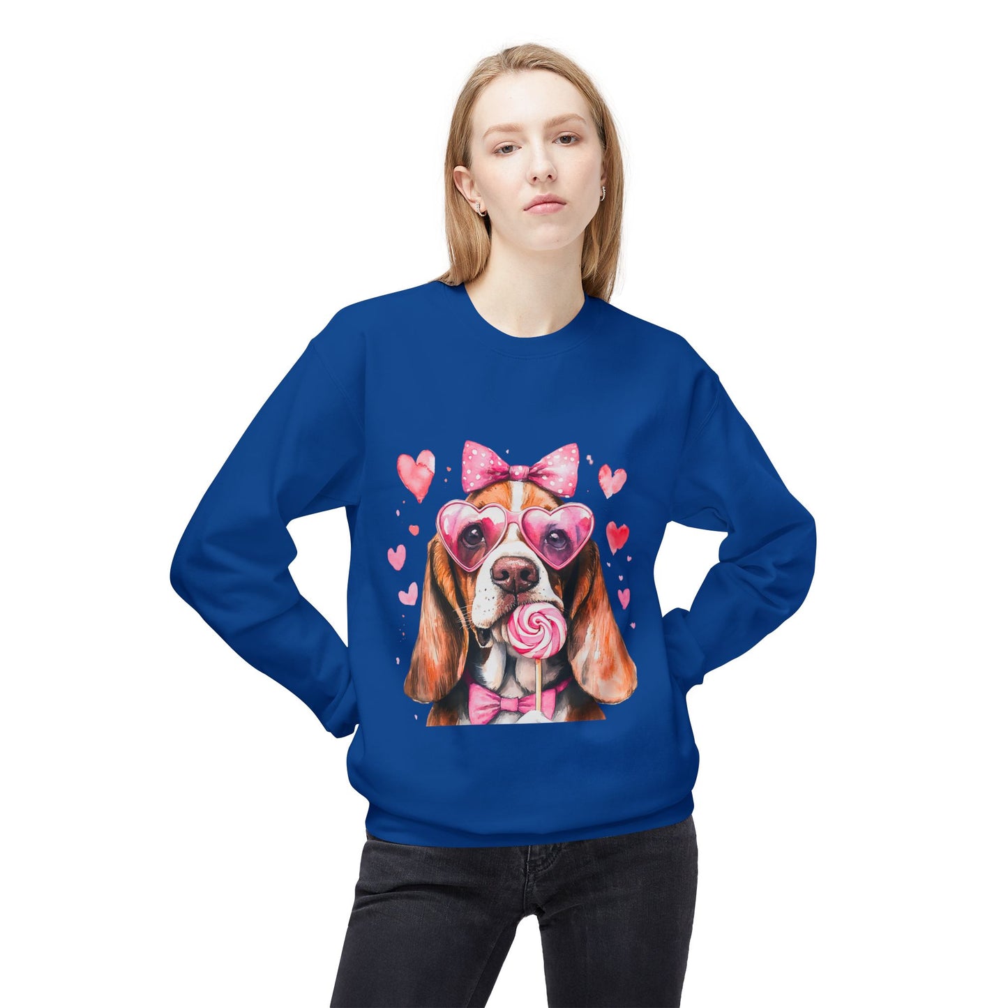 Valentines Unisex Midweight Softstyle Fleece Crewneck Sweatshirt