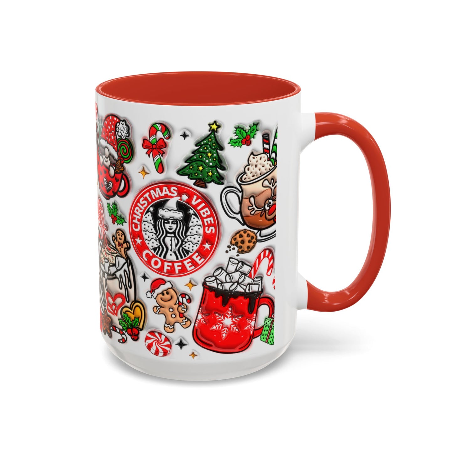 Christmas Accent Coffee Mug (11, 15oz)