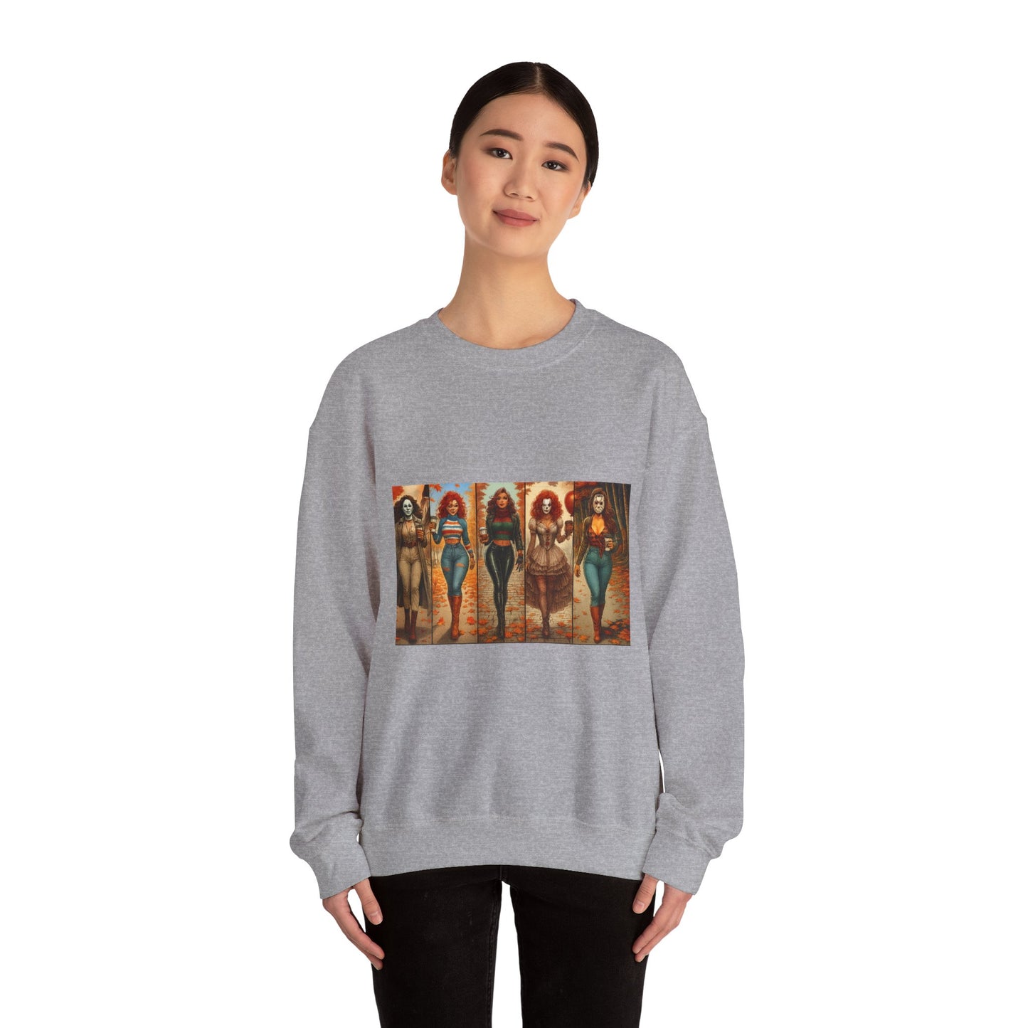 Vibrant Artistic Halloween Sweatshirt, Casual Wear, Graphic Sweatshirt, Cozy Gift for Art Lovers, Unique Fashion Statement, Comfortable [...]