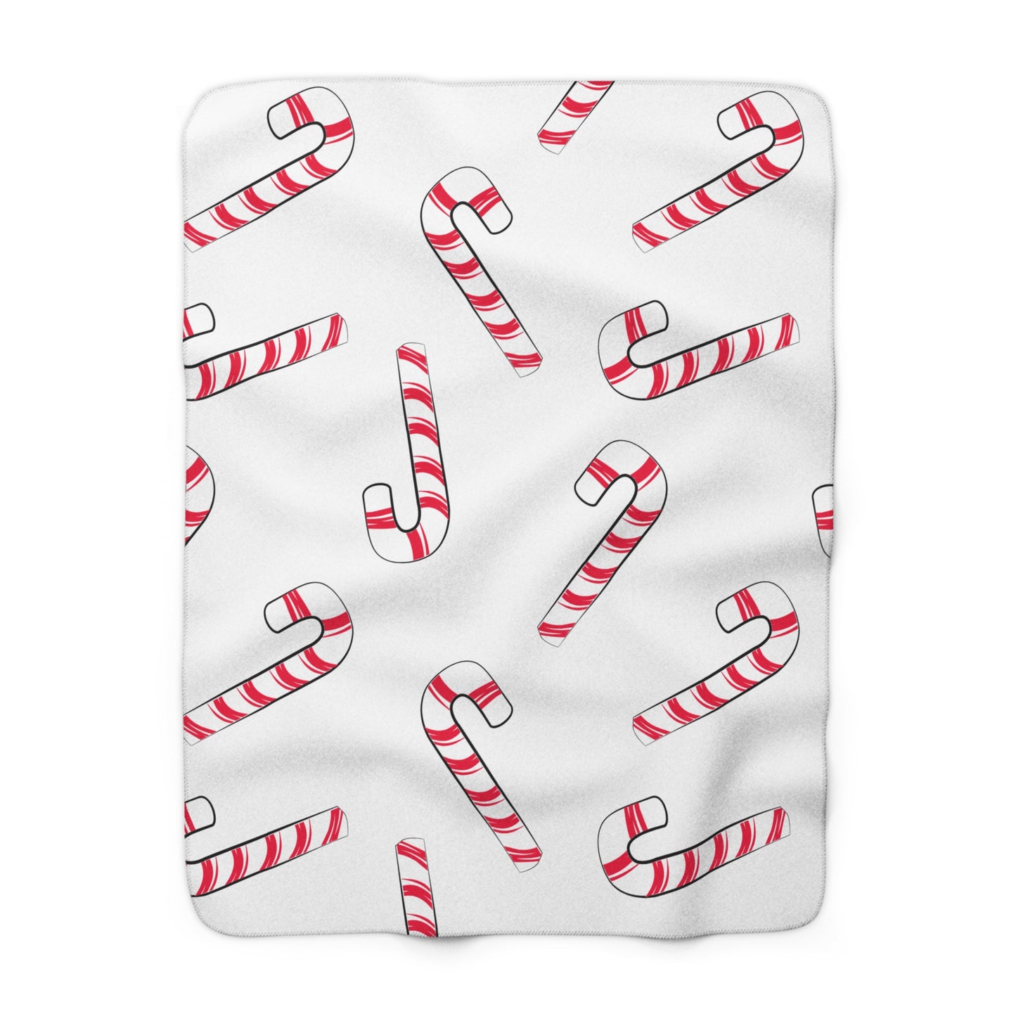 Christmas Candy Cane Blanket