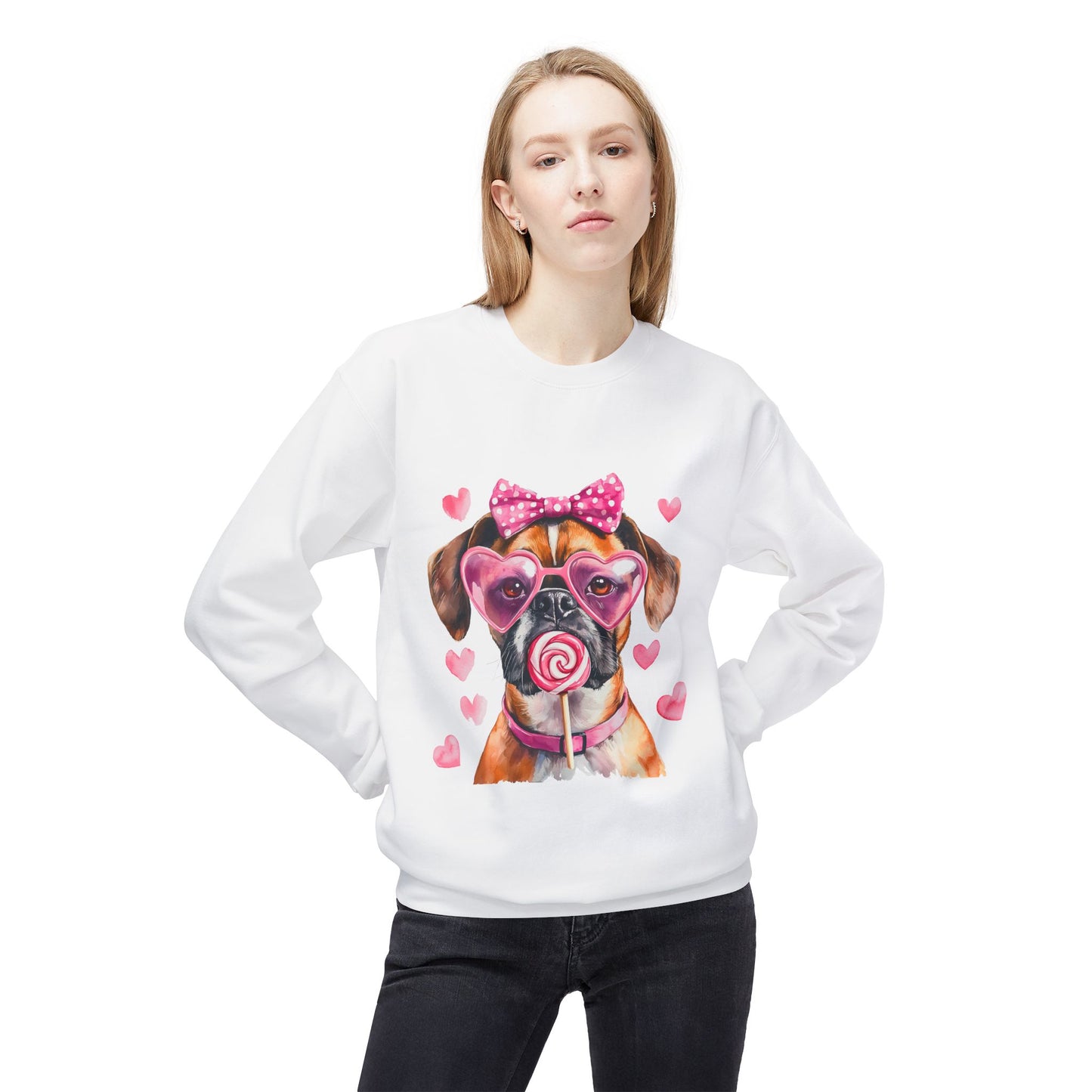 Valentines Unisex Midweight Softstyle Fleece Crewneck Sweatshirt