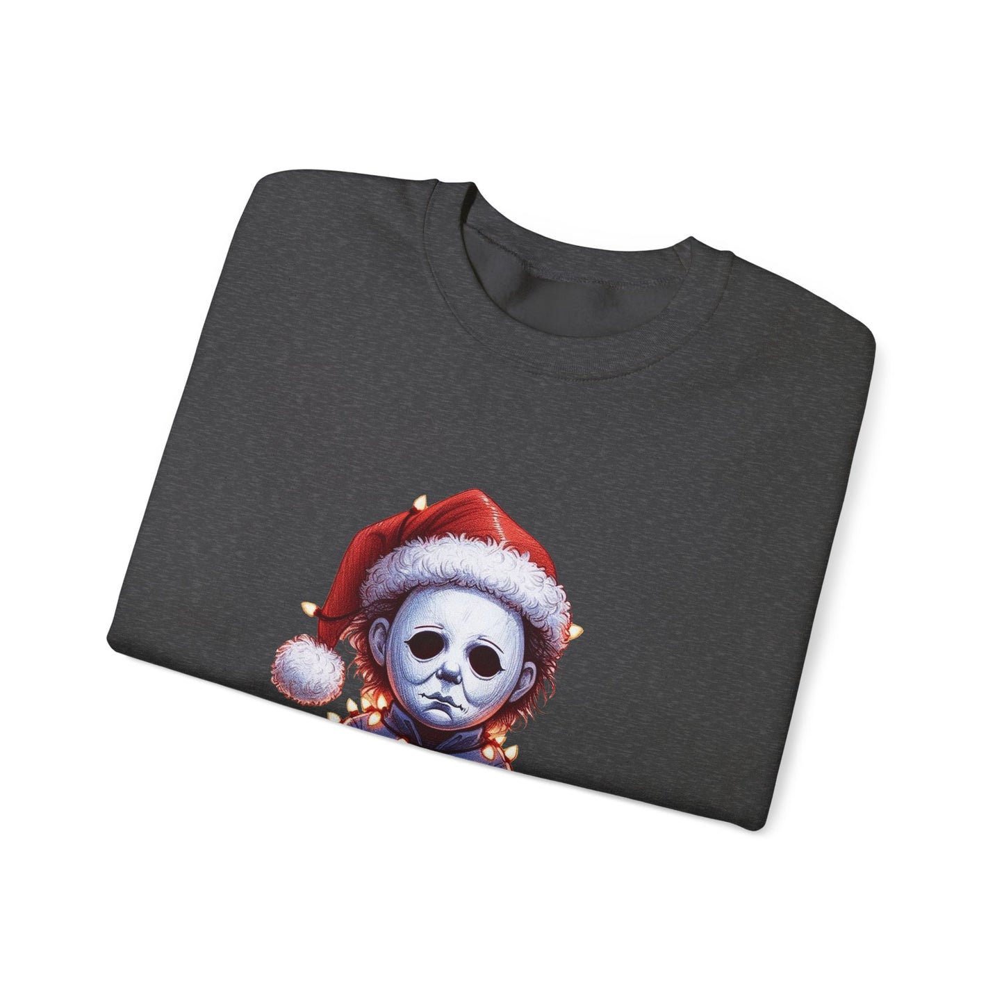 Christmas Michael Myers Sweatshirt — Cute Creepy Horror Holiday Crewneck