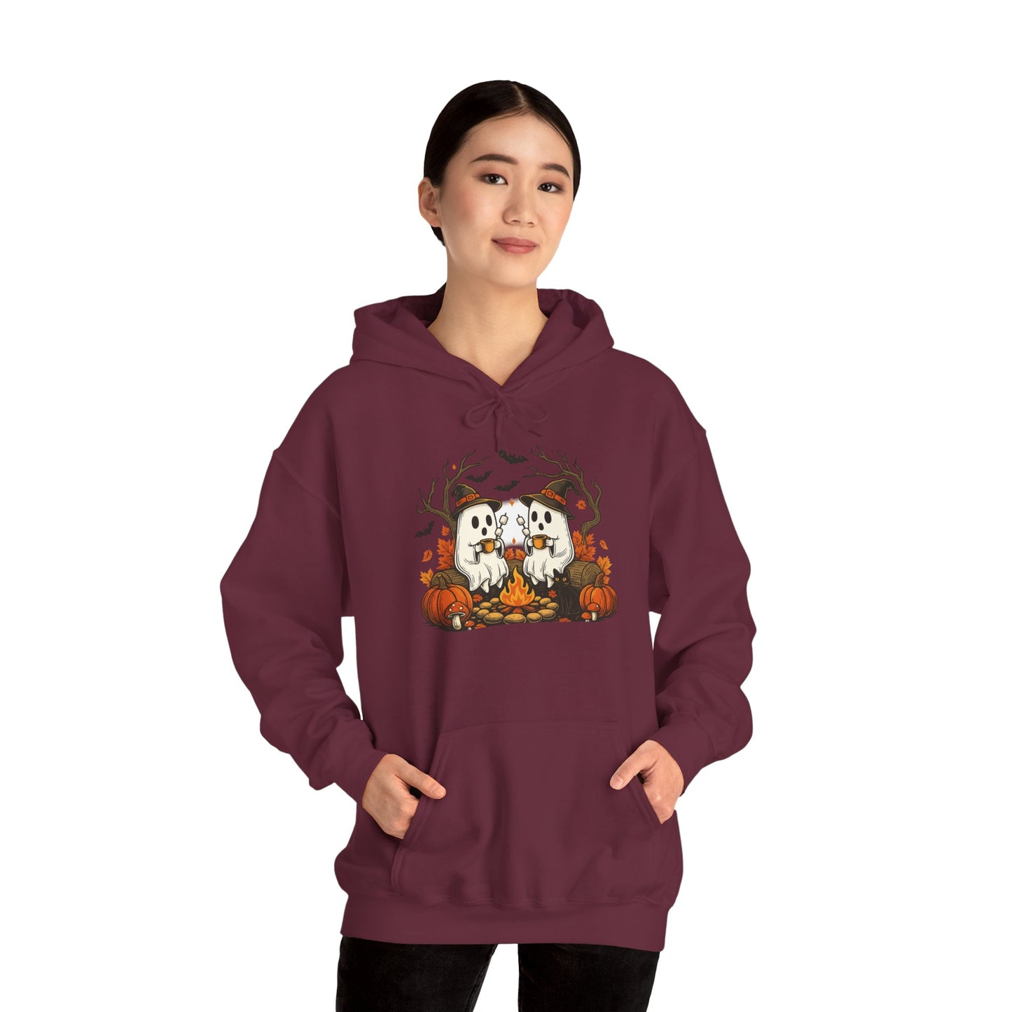 Cozy Halloween Hoodie, Unisex Hooded Hoodie, Fall Outfit, Pumpkin Patch Hoodie, Halloween Gift, Spooky Season Apparel