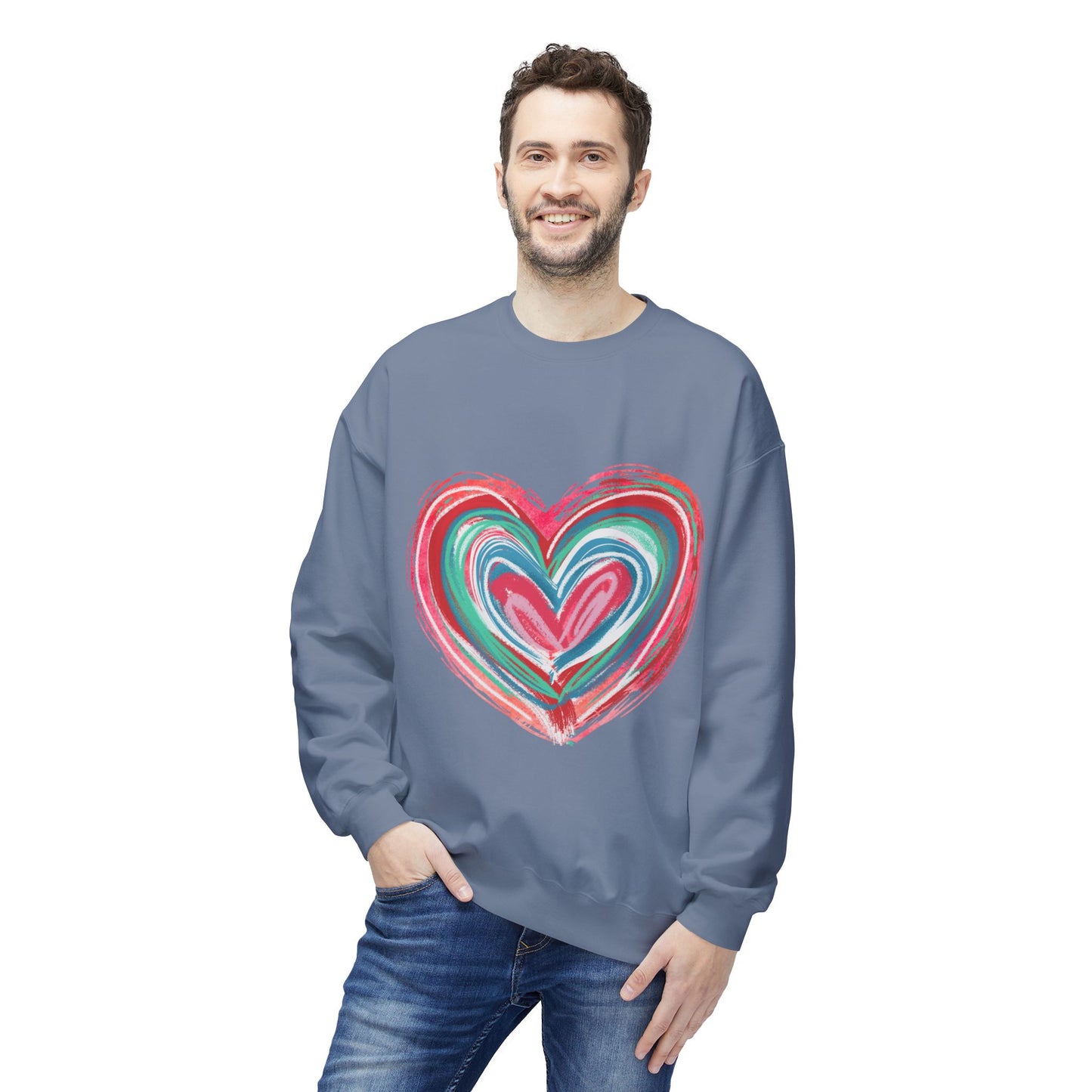 Valentines Unisex Midweight Softstyle Fleece Crewneck Sweatshirt
