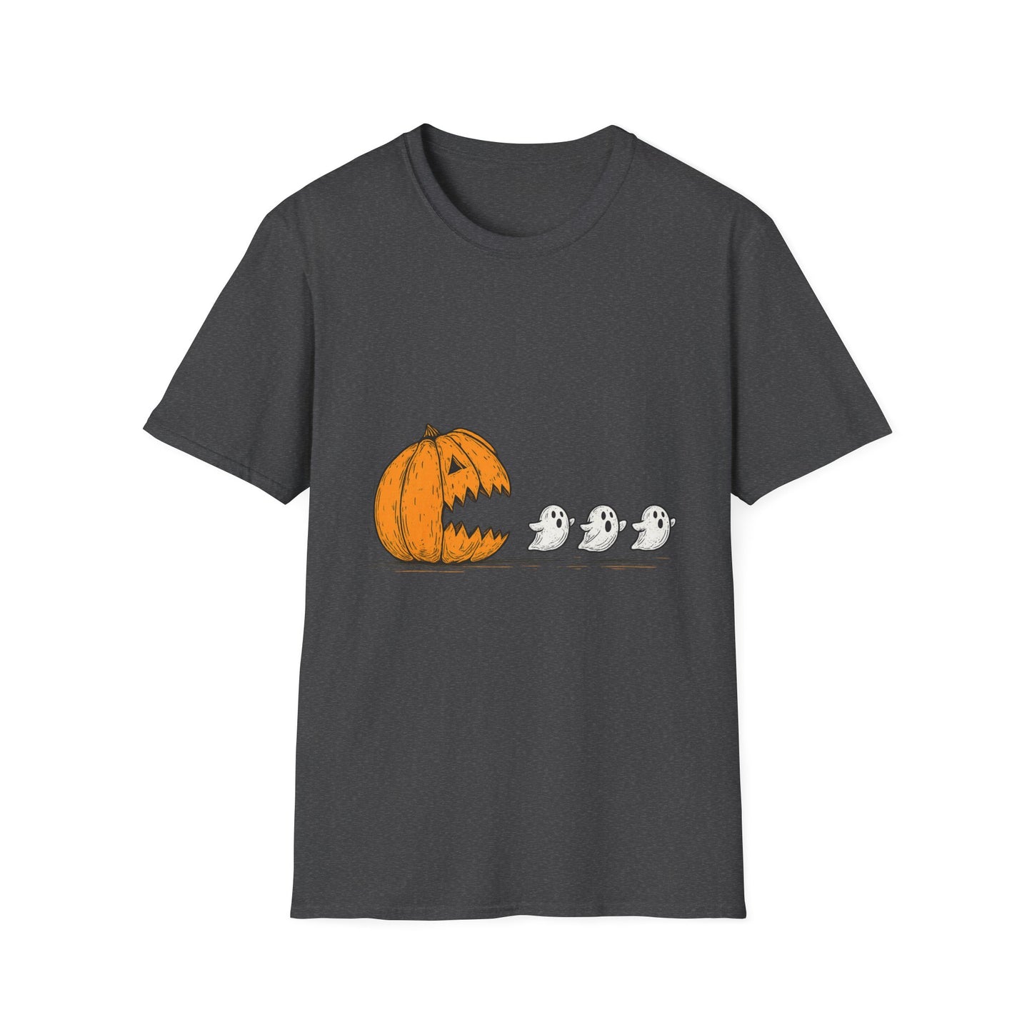 Halloween Ghost Pumpkin T-Shirt, Unisex Tee, Cute Halloween Shirt, Trick or Treat Apparel, Spooky Season Outfit