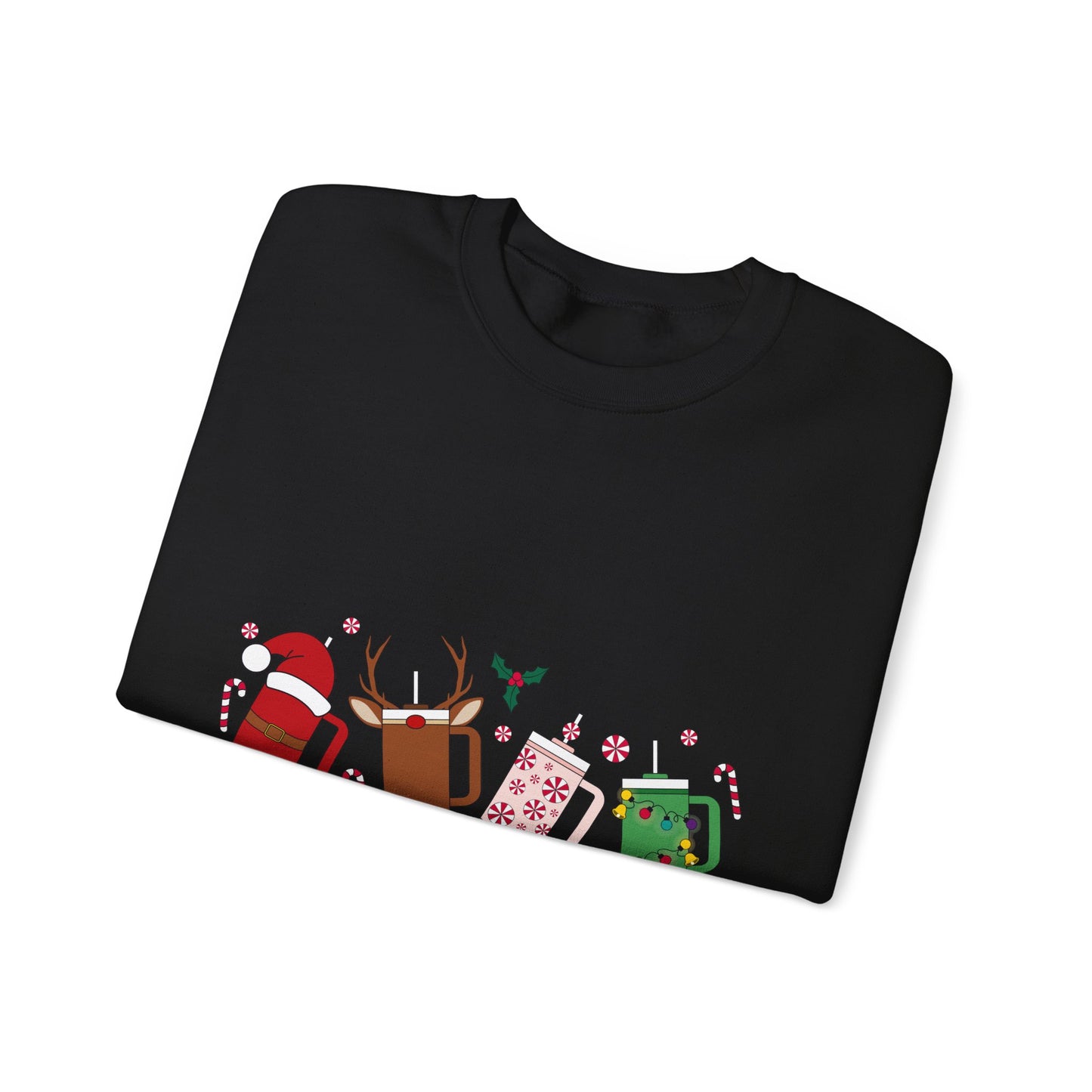 Christmas Golf Club Crewneck Sweatshirt — Festive Golfing Club Cartoon Design