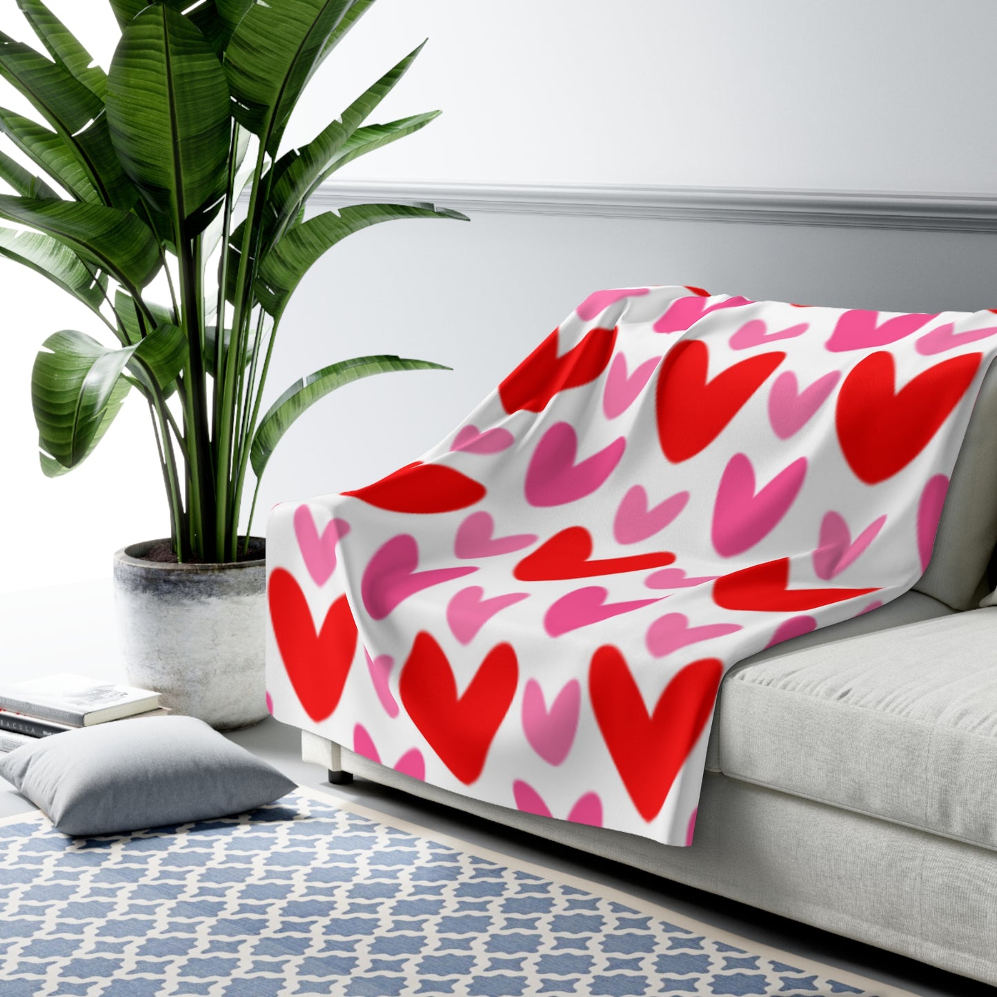 Valentines Sherpa Fleece Blanket