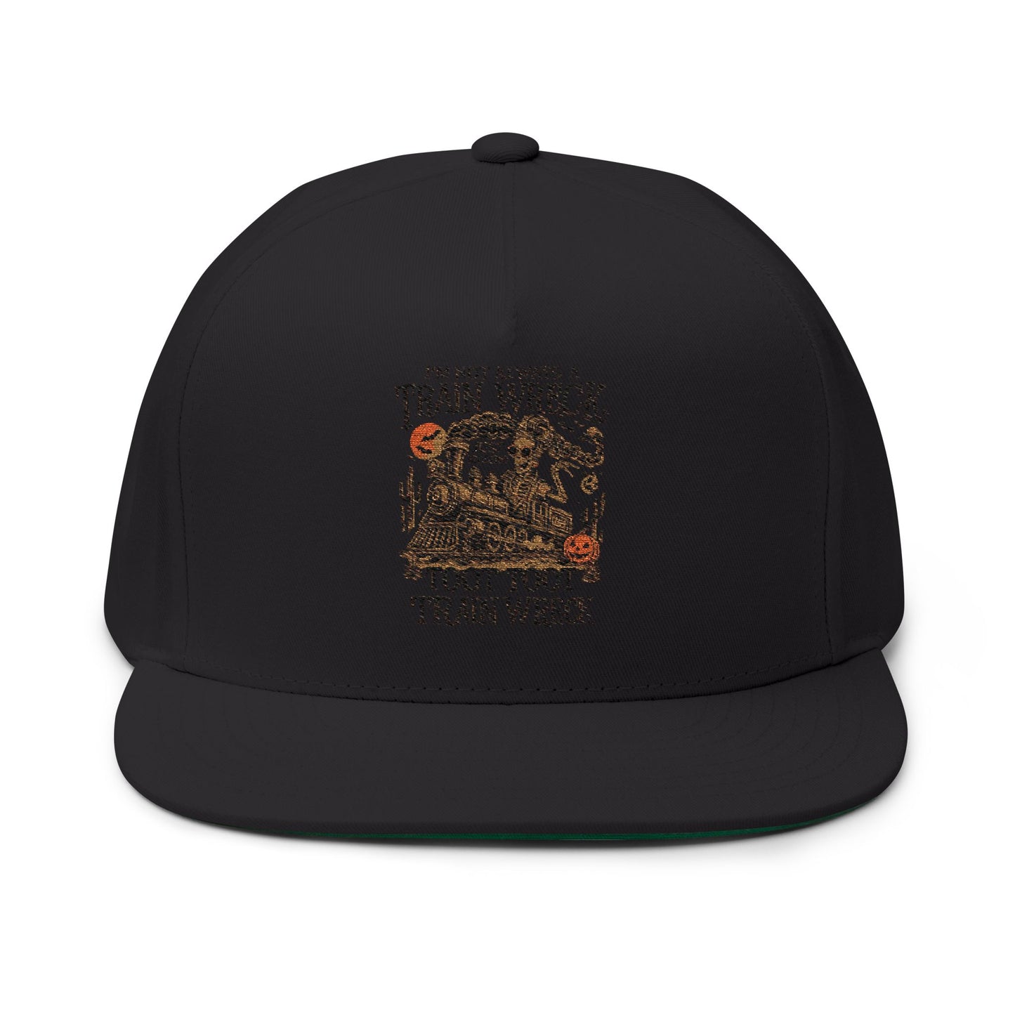Embroidered Train Wreck Flat Bill Cap, Fun Hat for Casual Outings, Great for Outdoor Events, Unique Gift for Cap Lovers, Perfect for [...]