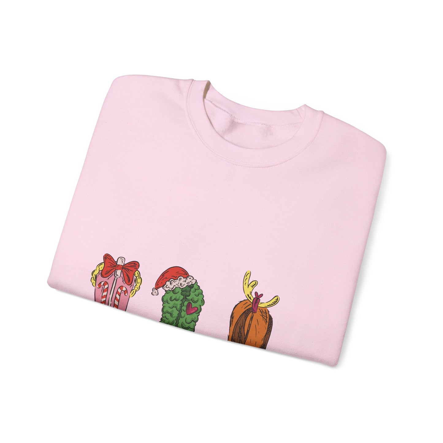 Christmas Cowboy Boots Crewneck Sweatshirt — Festive Western Holiday Sweatshirt