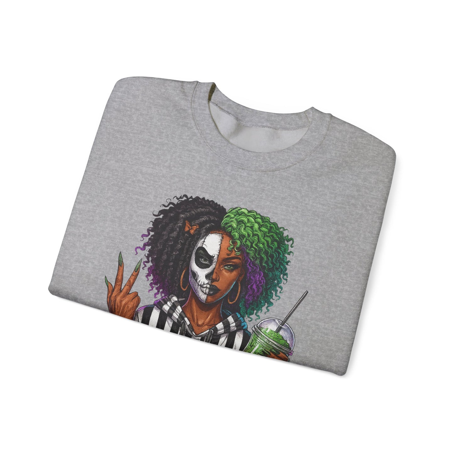 Vibrant Graphic Sweatshirt - Perfect for Creative Souls | Comfy Crewneck | Gift for Moms, Halloween, Trendy Outfits, Streetwear, Art Lovers