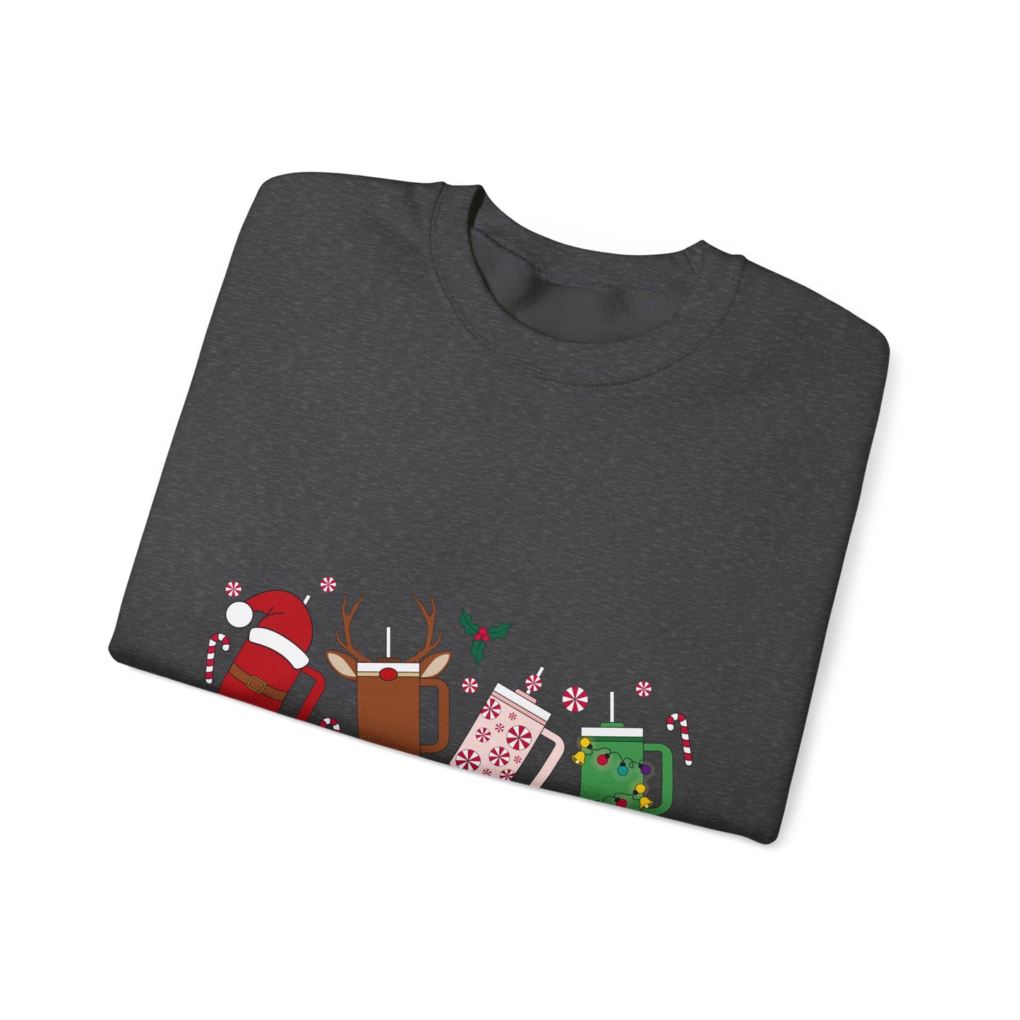 Christmas Golf Club Crewneck Sweatshirt — Festive Golfing Club Cartoon Design