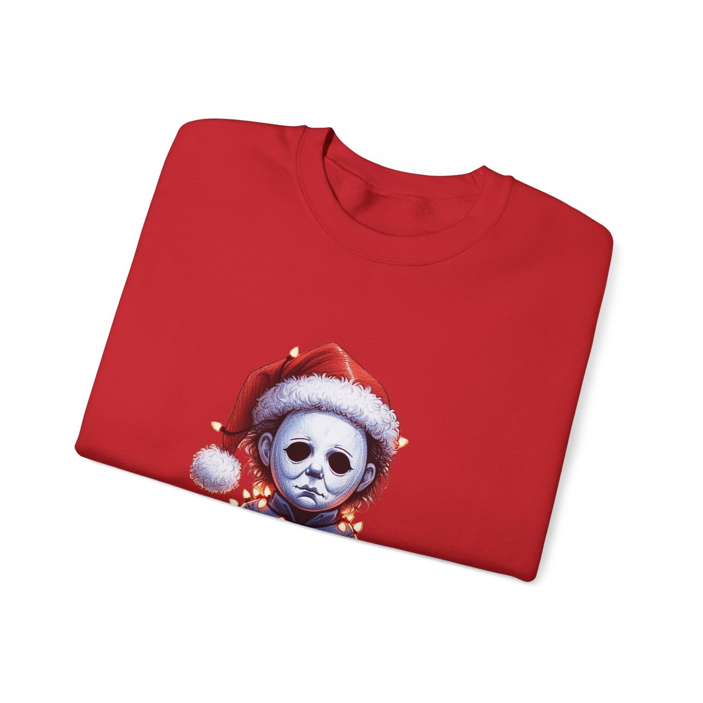 Christmas Michael Myers Sweatshirt — Cute Creepy Horror Holiday Crewneck