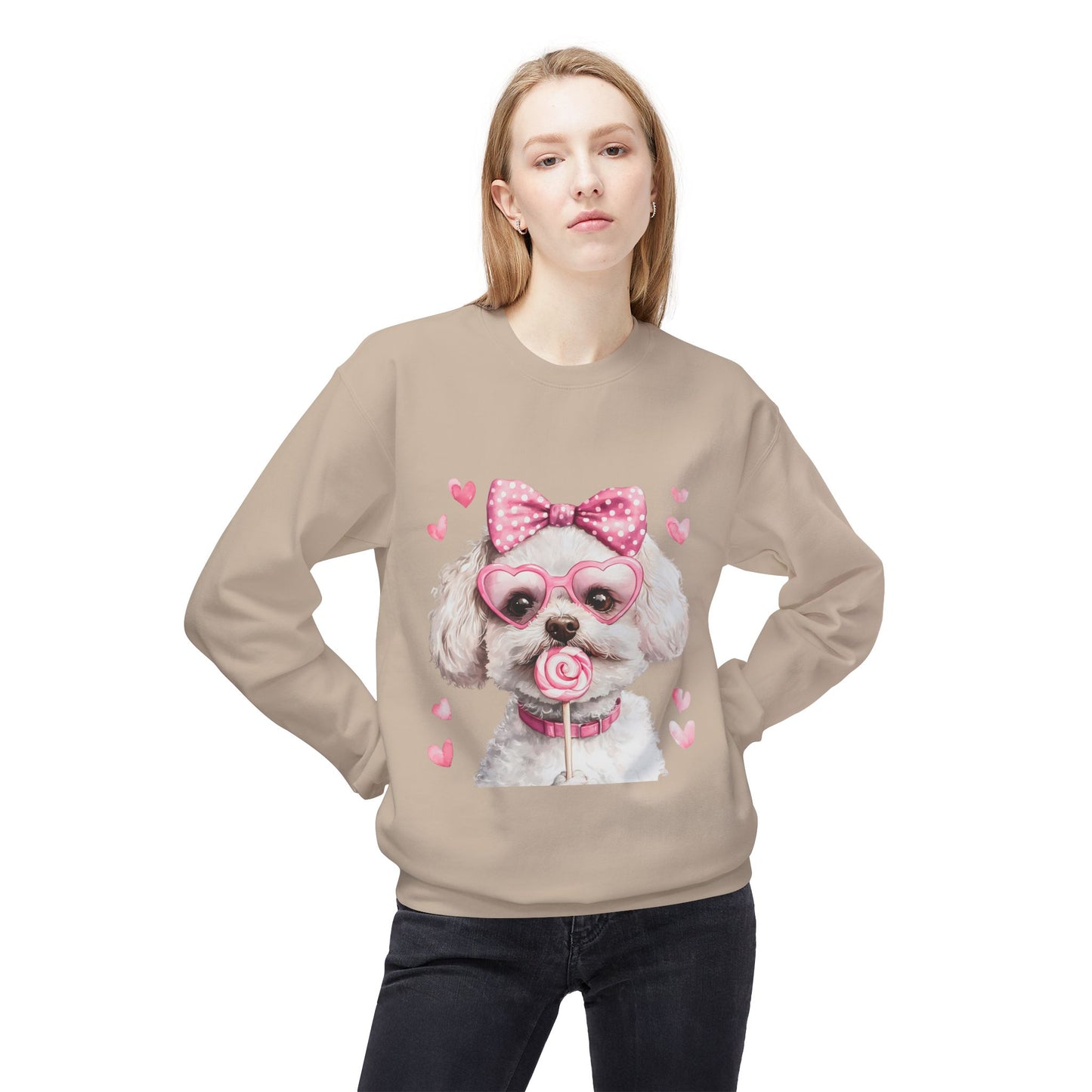 Valentines Unisex Midweight Softstyle Fleece Crewneck Sweatshirt