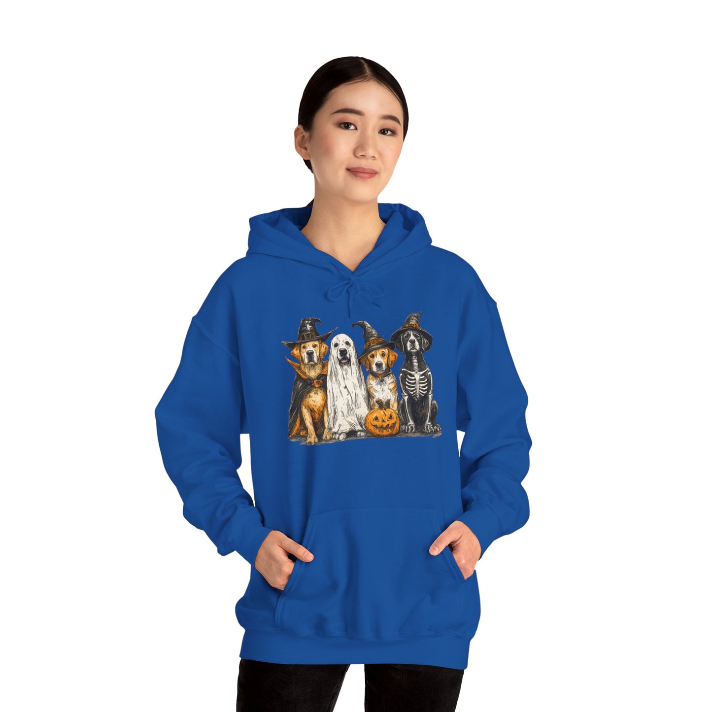Halloween Pet Lover Hoodie, Unisex Hoodie, Cute Dog Hoodie, Cozy Halloween Apparel, Animal Lover Gift