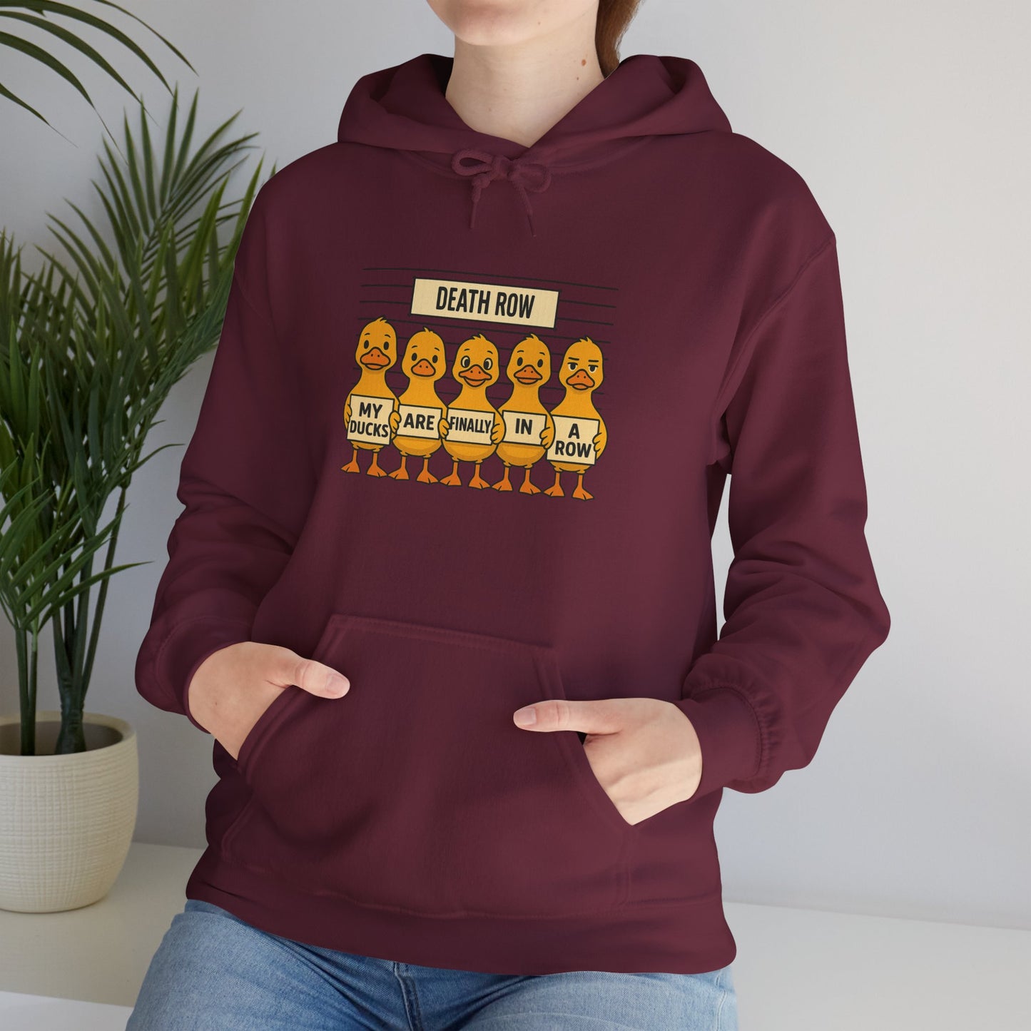 Funny Unisex Sweatshirt: Death Row Ducks, Cozy Hoodie, Perfect for Casual Wear