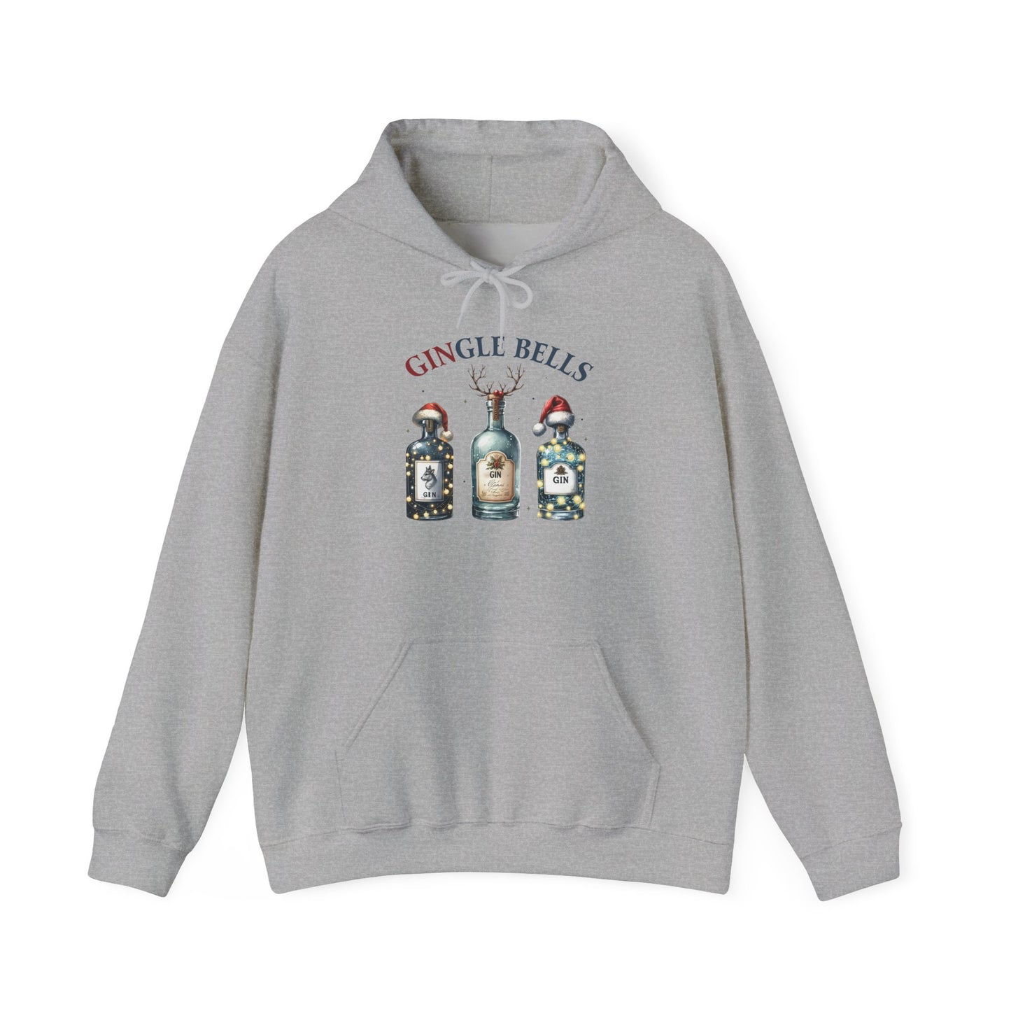 Gingle Bells Hoodie | Unisex Heavy Blend Sweatshirt for Christmas, Holiday Gifting, Cozy Fall Wear, Festive Apparel, Unique Gift