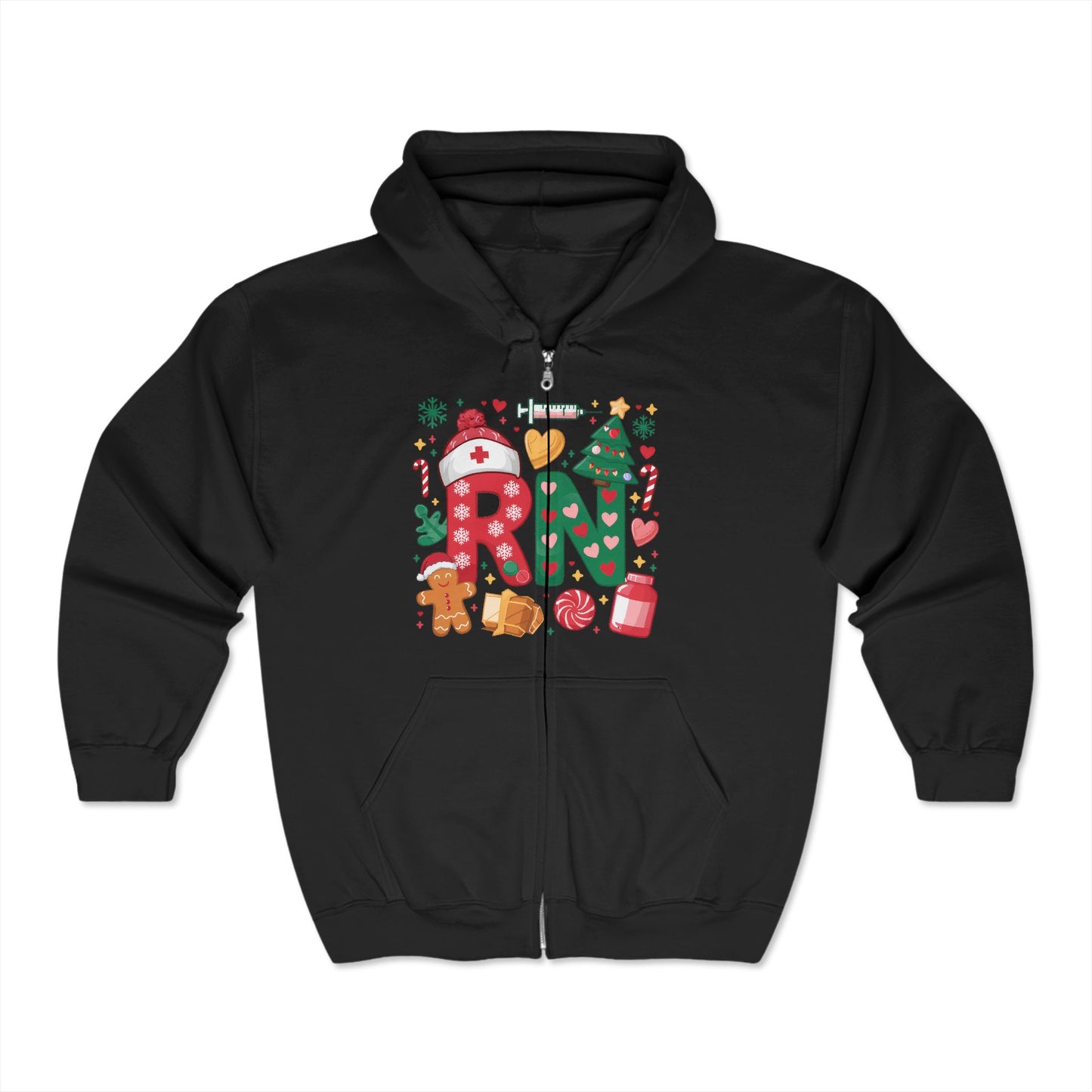 Christmas Unisex Heavy Blend™ Full Zip Hooded Sweatshirt