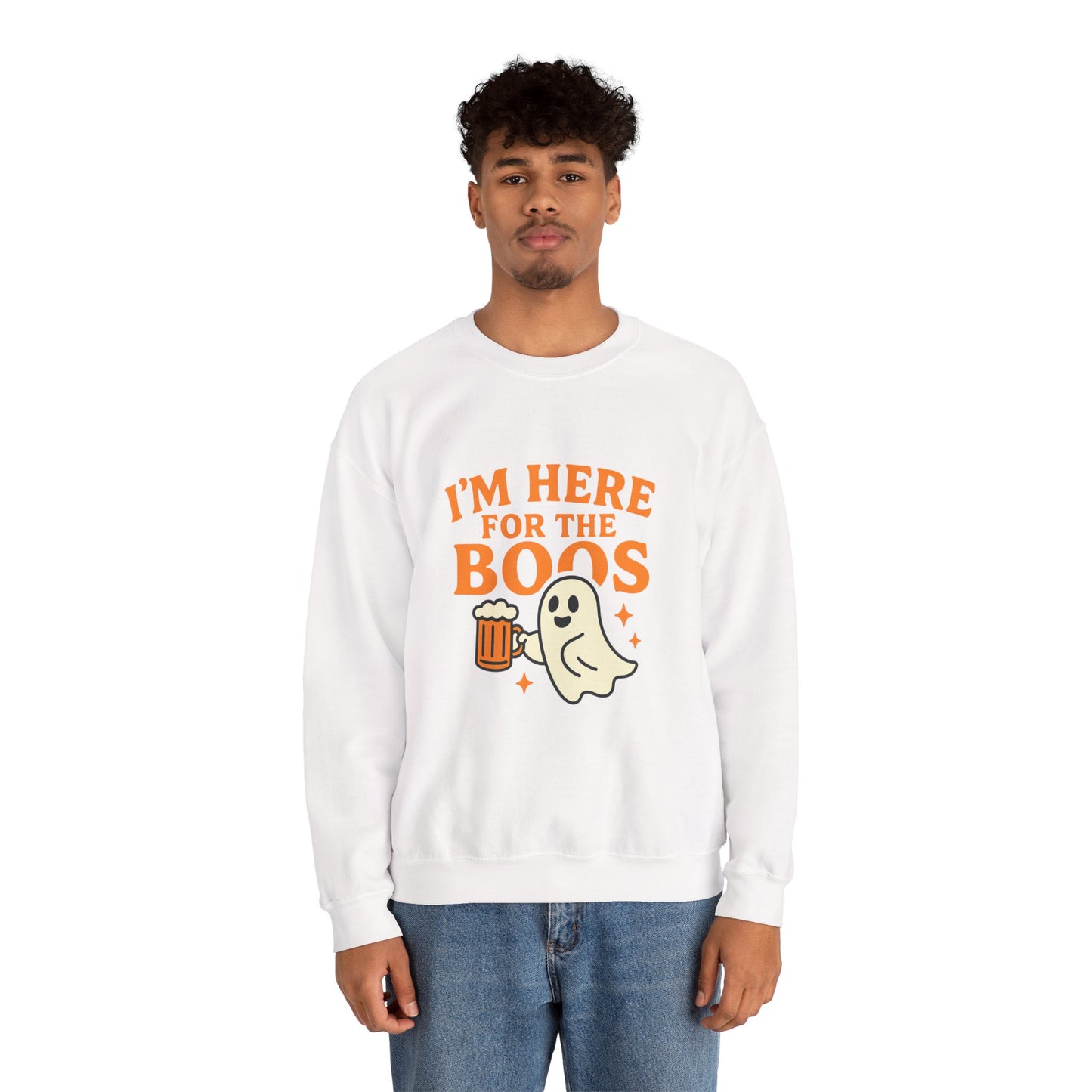 Halloween Spirit Crewneck Sweatshirt - Cozy Ghost Design for Fall Fun, Unisex Sweatshirt, Spooktacular Gift, Halloween Party Wear, [...]