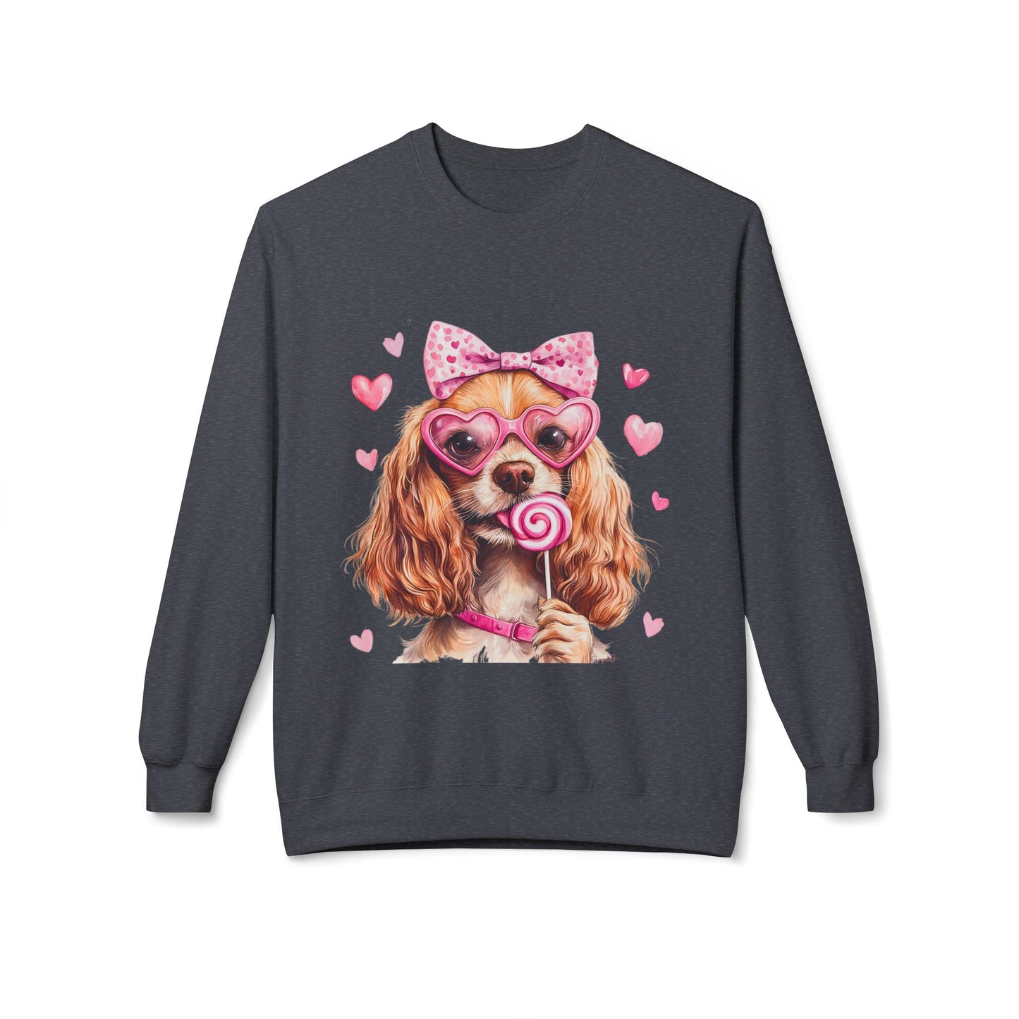 Valentines Unisex Midweight Softstyle Fleece Crewneck Sweatshirt