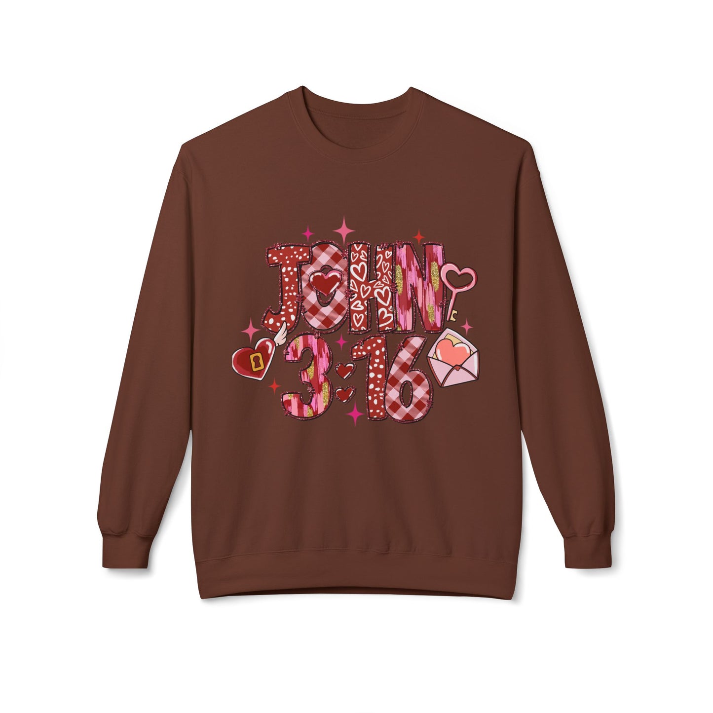 Valentines Unisex Midweight Softstyle Fleece Crewneck Sweatshirt