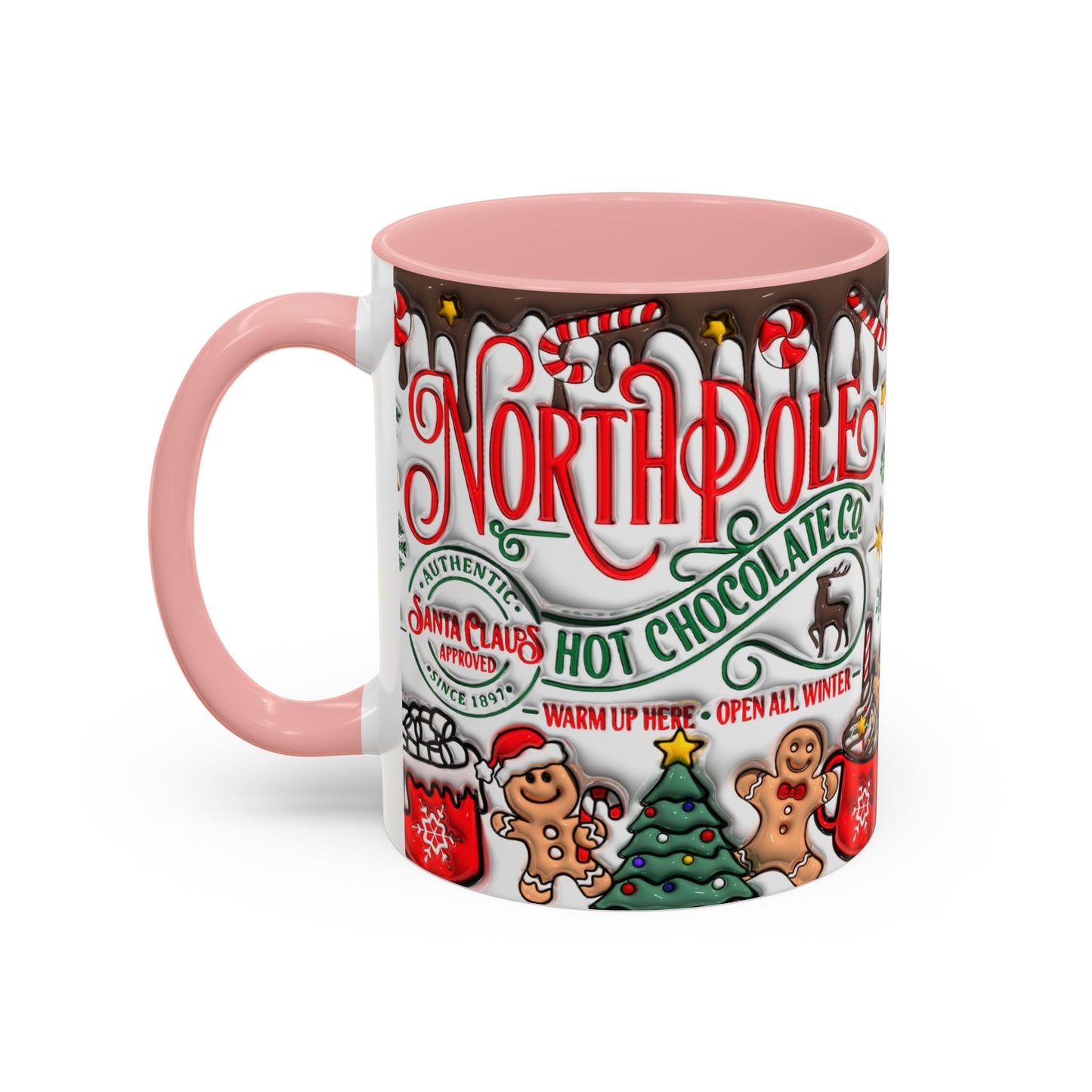 Christmas Accent Coffee Mug (11, 15oz)