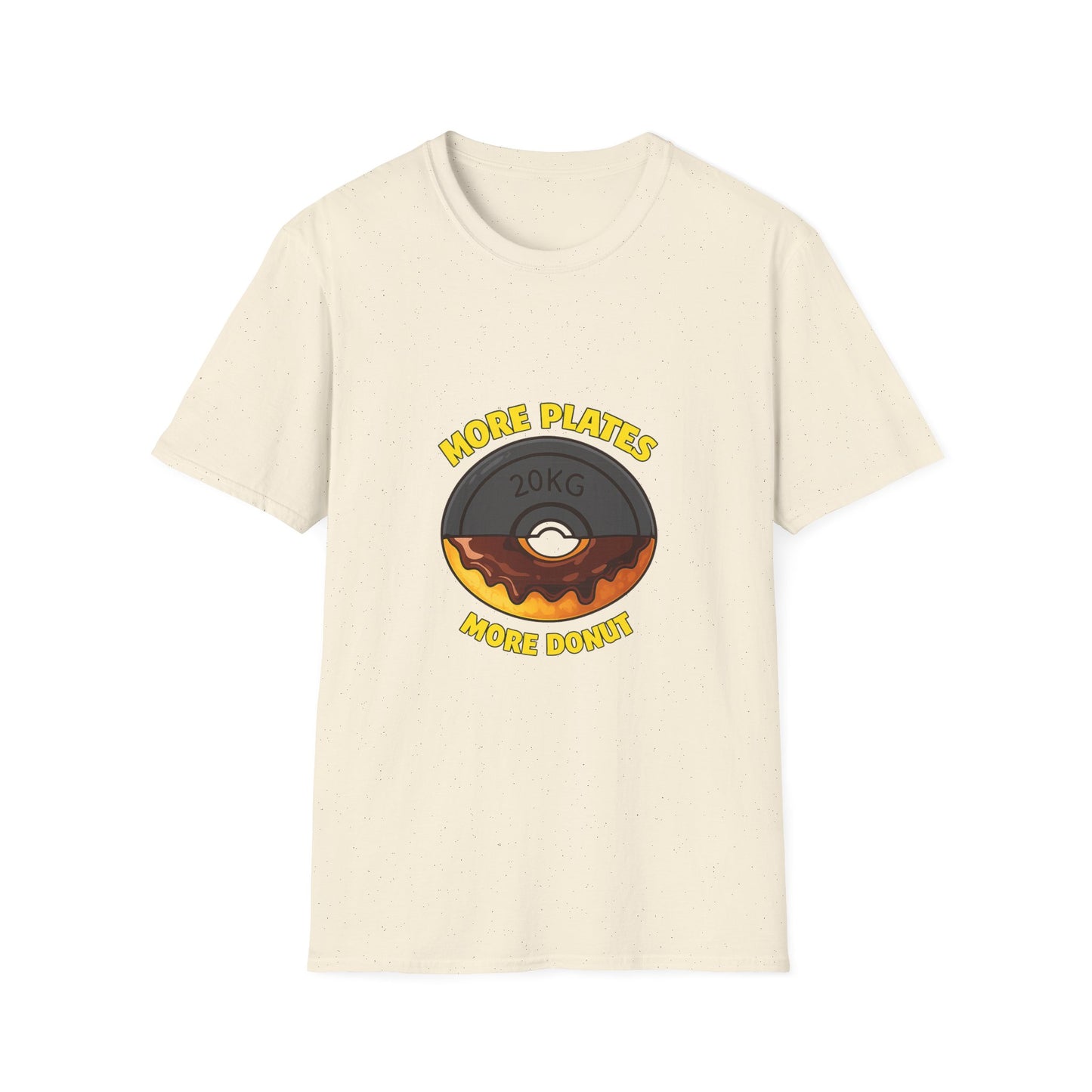 More Plates More Donuts T-Shirt — Funny Gym Weightlifting Tee