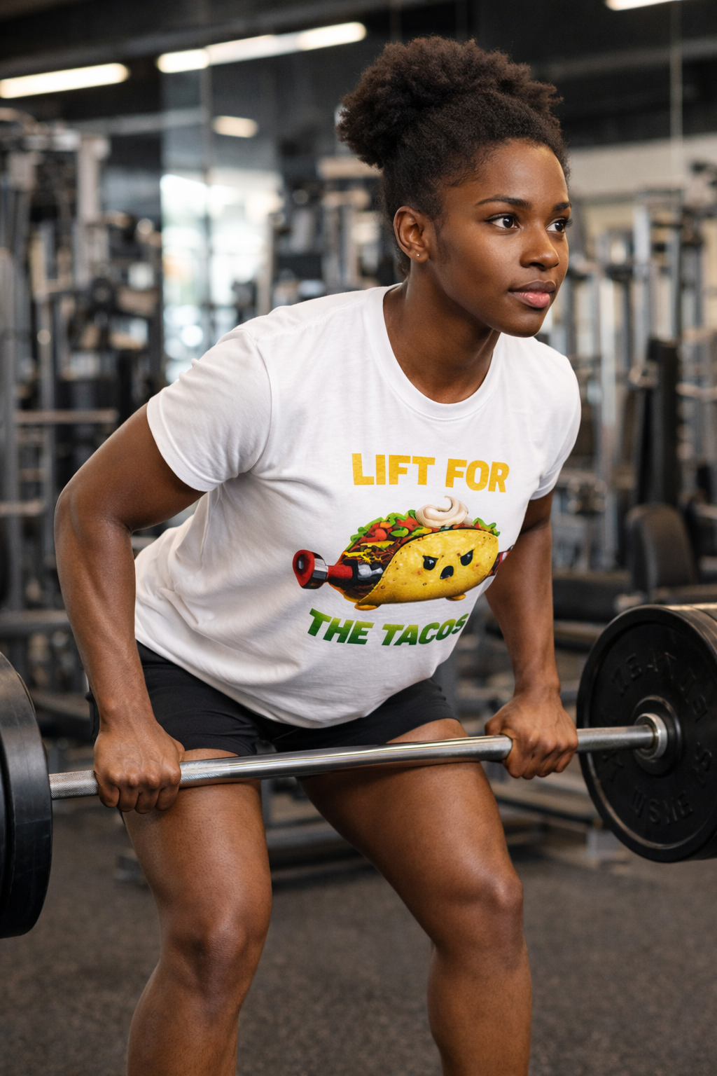 Lift For The Tacos T-Shirt — Funny Taco Weightlifting Gym Tee
