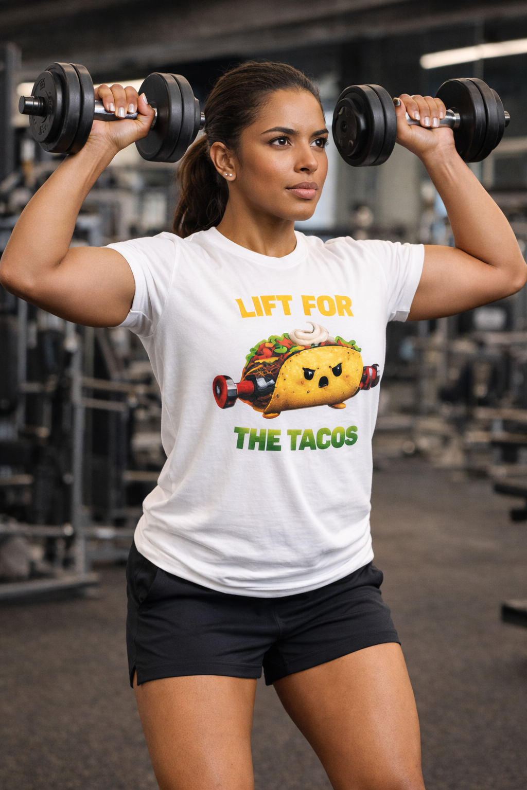 Lift For The Tacos T-Shirt — Funny Taco Weightlifting Gym Tee