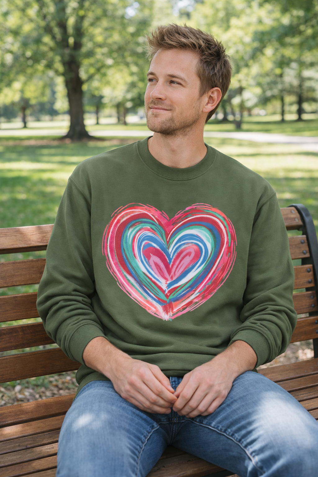 Valentines Unisex Midweight Softstyle Fleece Crewneck Sweatshirt