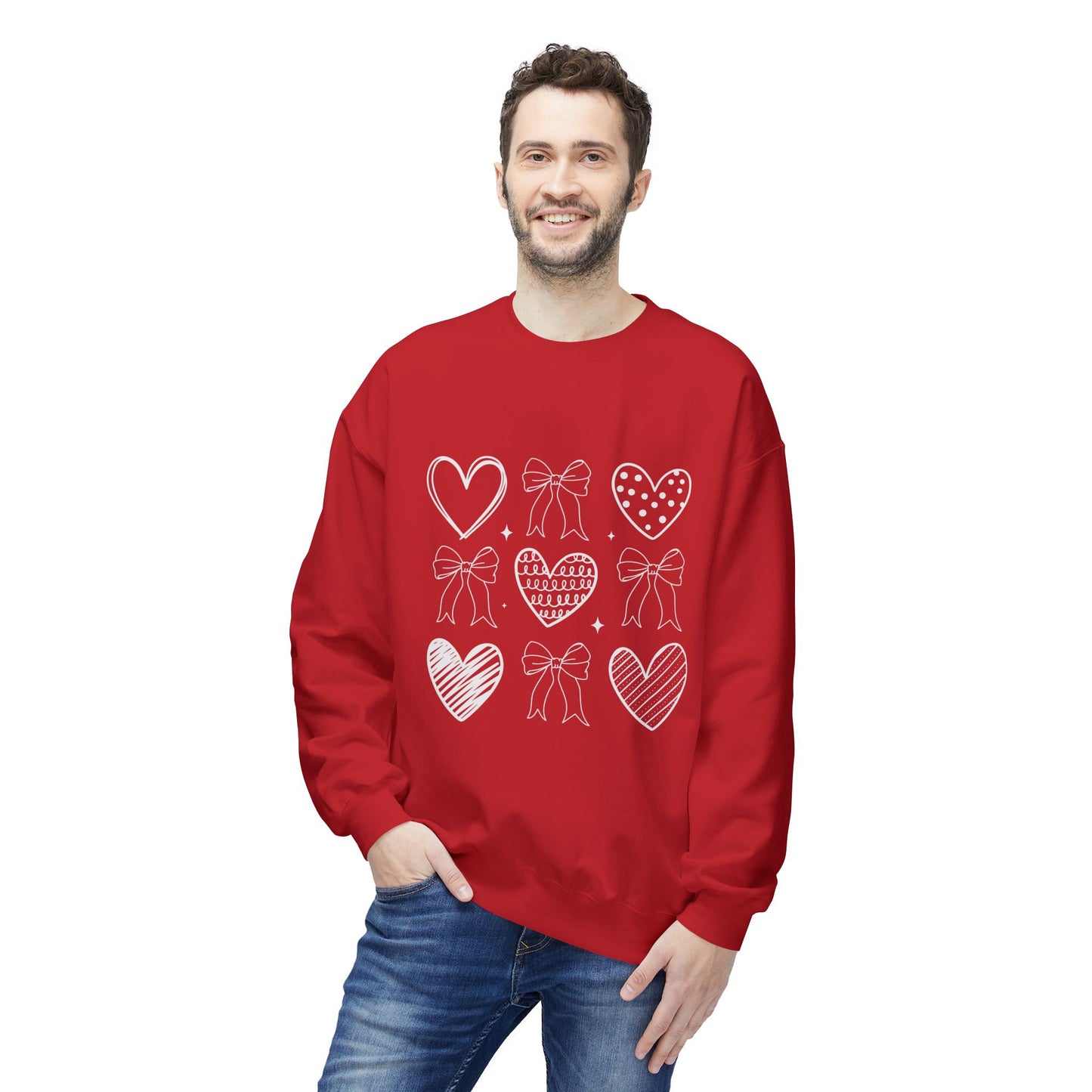 Valentines Unisex Midweight Softstyle Fleece Crewneck Sweatshirt