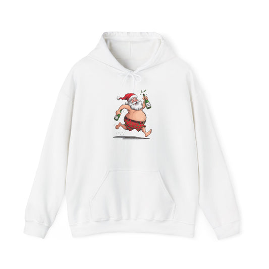 Santa's Holiday Cheer Hoodie, Funny Christmas Sweatshirt, Unisex Pullover, Cozy Gift for Him/Her, Festive Winter Apparel