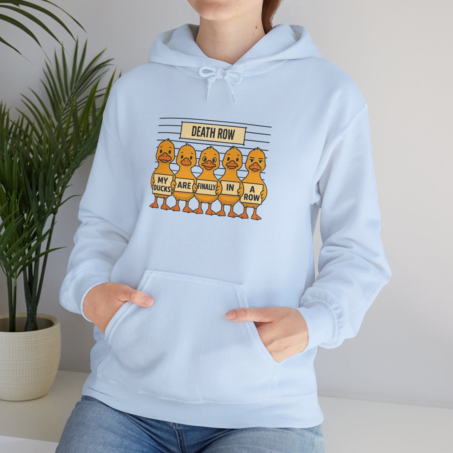 Funny Unisex Sweatshirt: Death Row Ducks, Cozy Hoodie, Perfect for Casual Wear