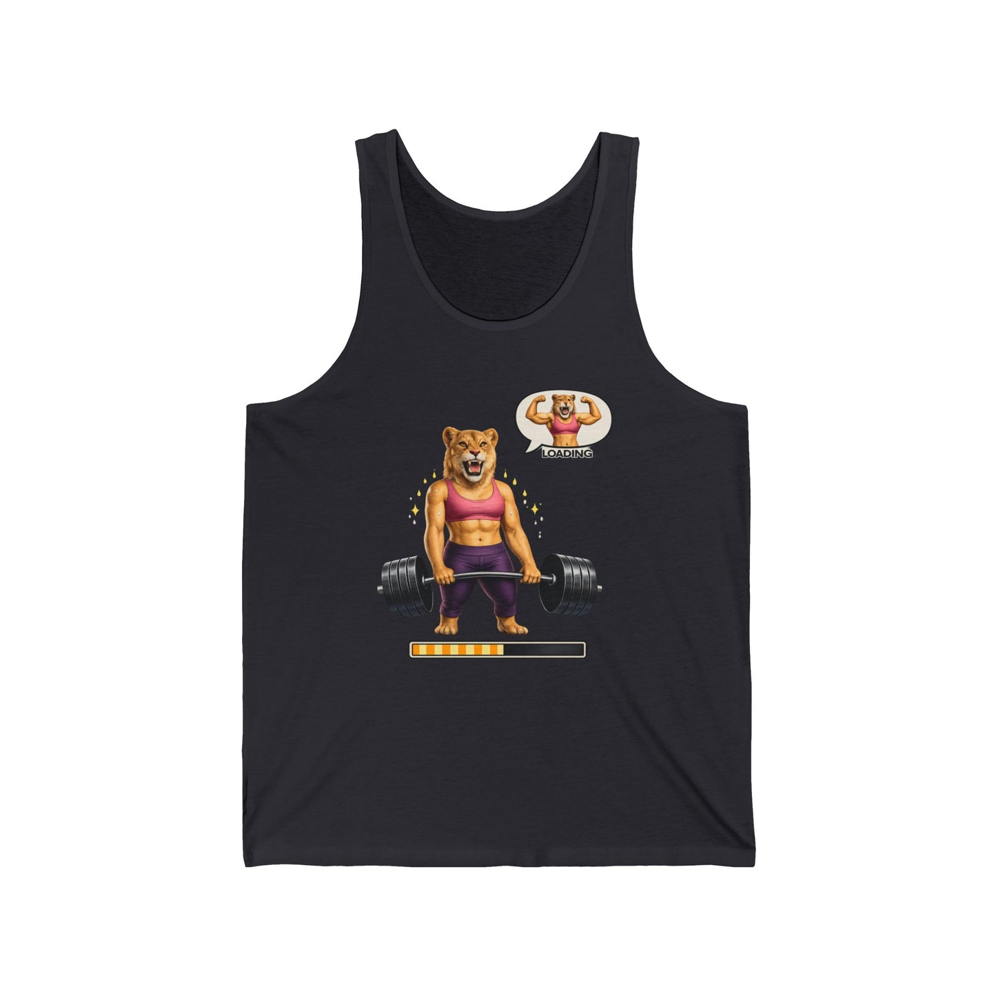 Bear Lifter Tank Top — Cute Strength Gym Tank with "Beast Mode" Vibes