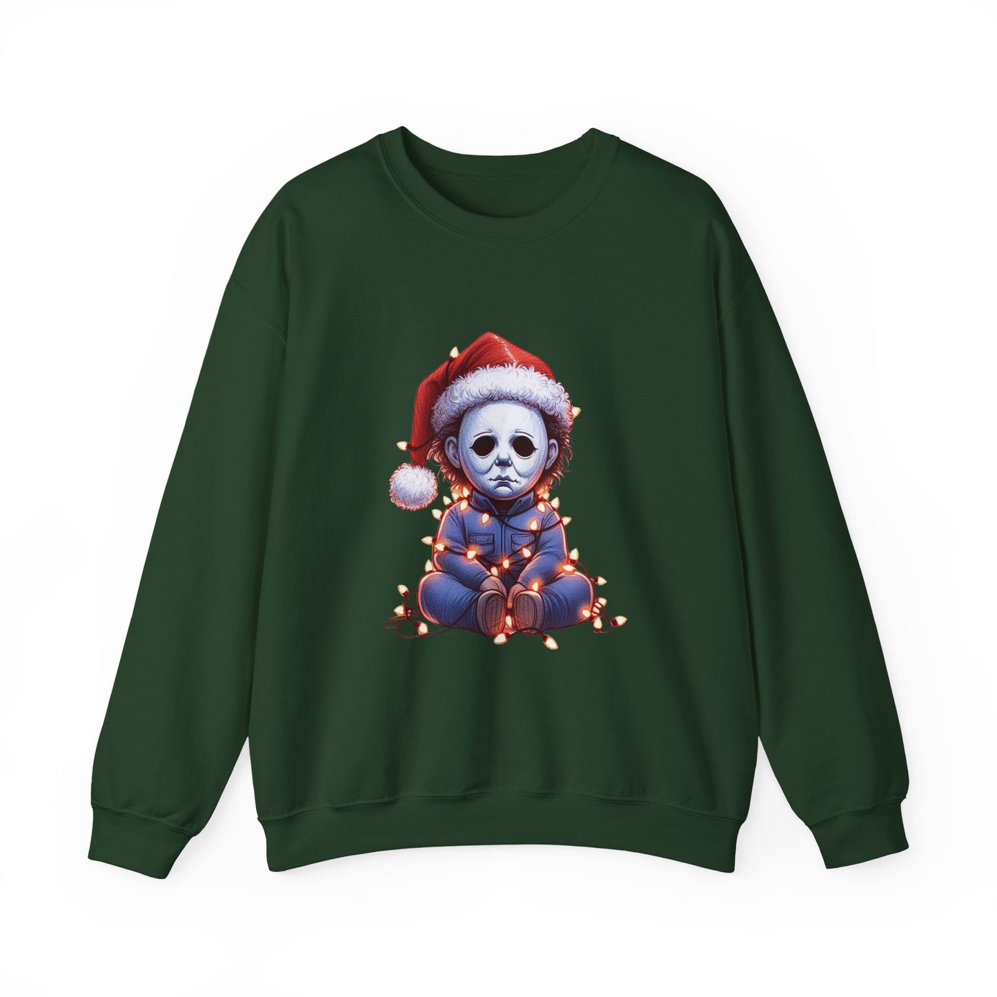 Christmas Michael Myers Sweatshirt — Cute Creepy Horror Holiday Crewneck