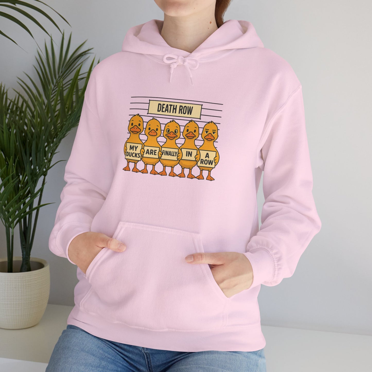 Funny Unisex Sweatshirt: Death Row Ducks, Cozy Hoodie, Perfect for Casual Wear