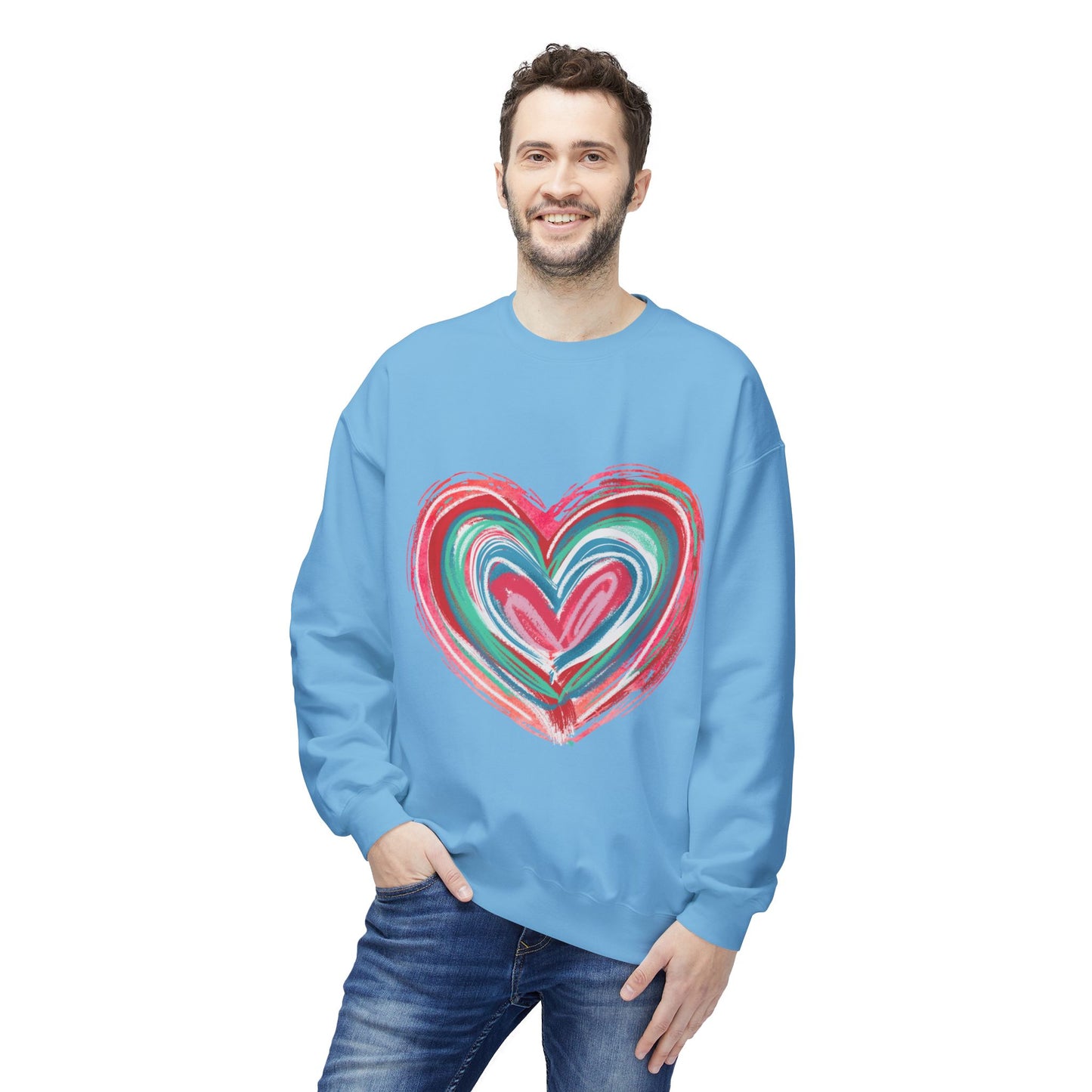Valentines Unisex Midweight Softstyle Fleece Crewneck Sweatshirt