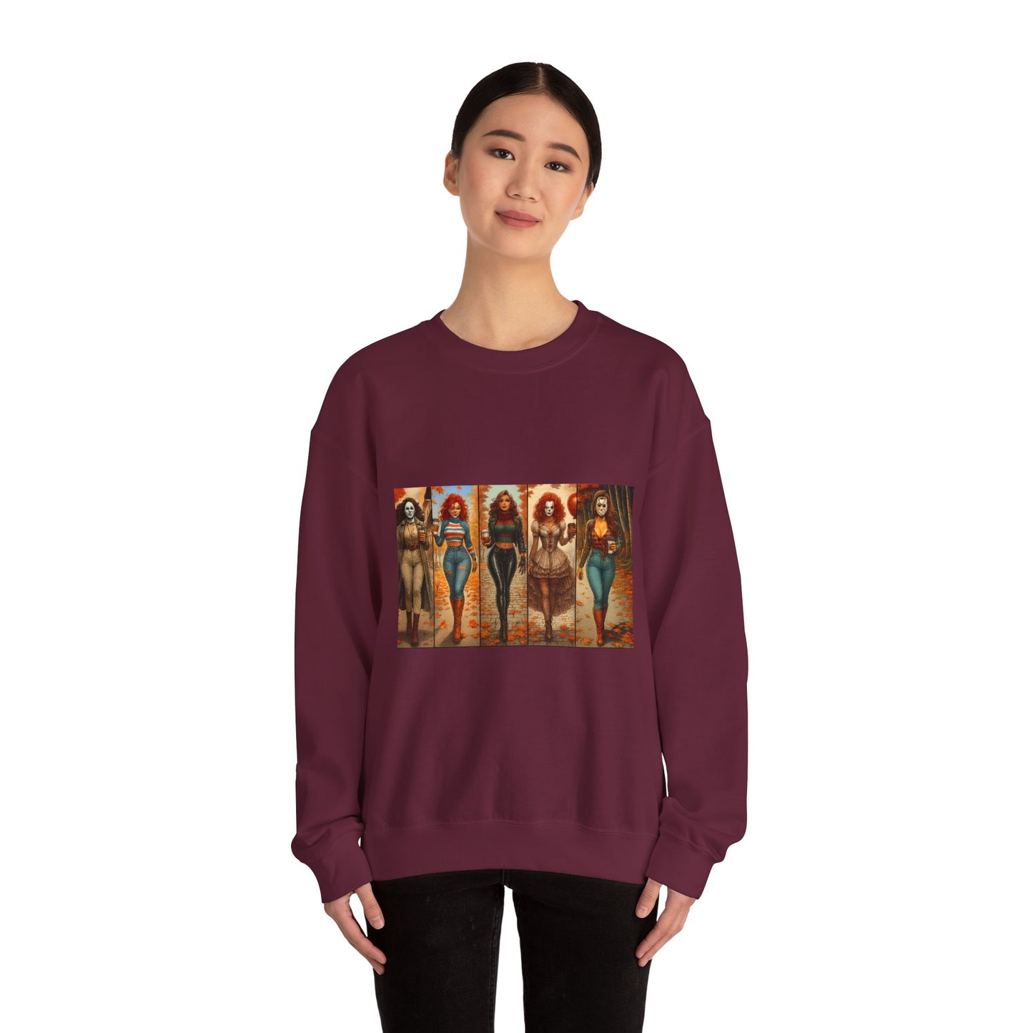 Vibrant Artistic Halloween Sweatshirt, Casual Wear, Graphic Sweatshirt, Cozy Gift for Art Lovers, Unique Fashion Statement, Comfortable [...]
