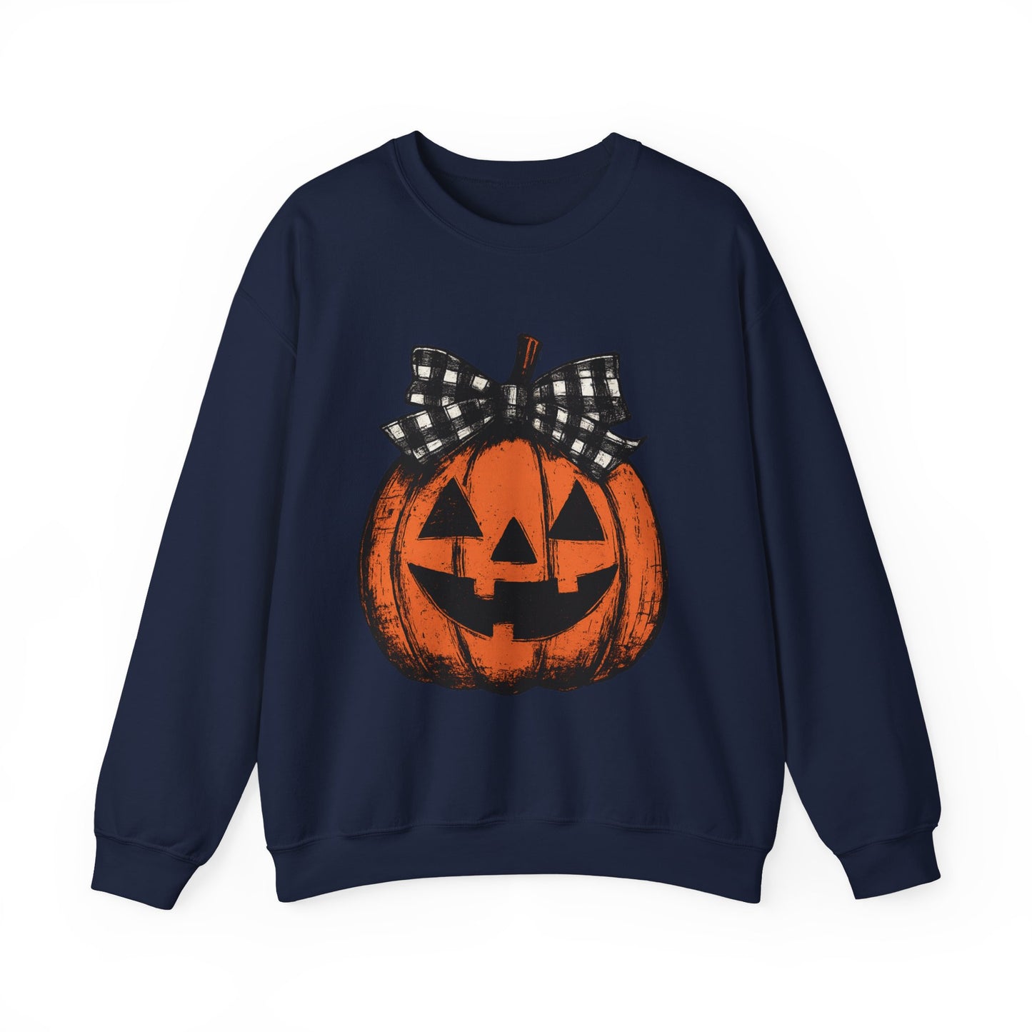 Autumn Pumpkin Crewneck Sweatshirt, Fall Fashion, Halloween Sweatshirt, Cozy Sweater, Pumpkin Patch Outfit, Unisex Clothing