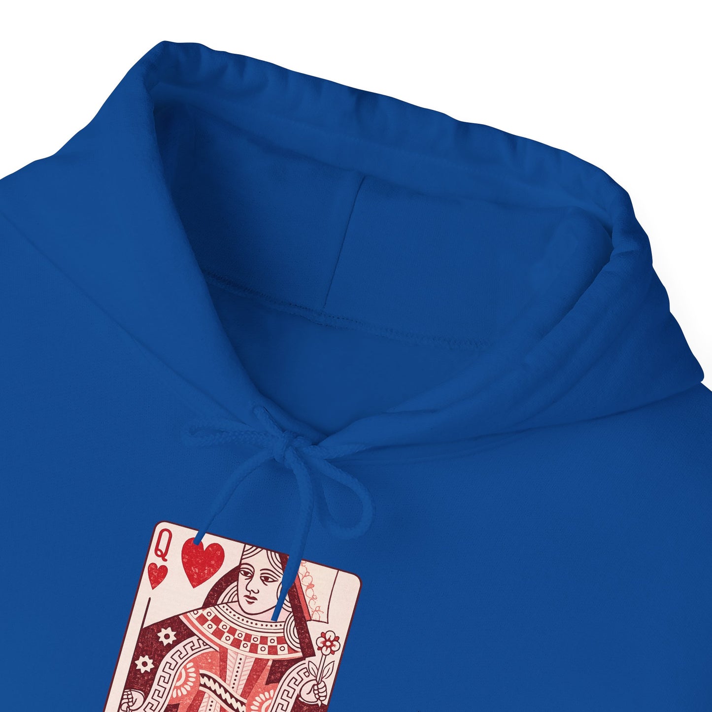 Queen of Hearts Hoodie – Vintage Playing Card Graphic Sweatshirt