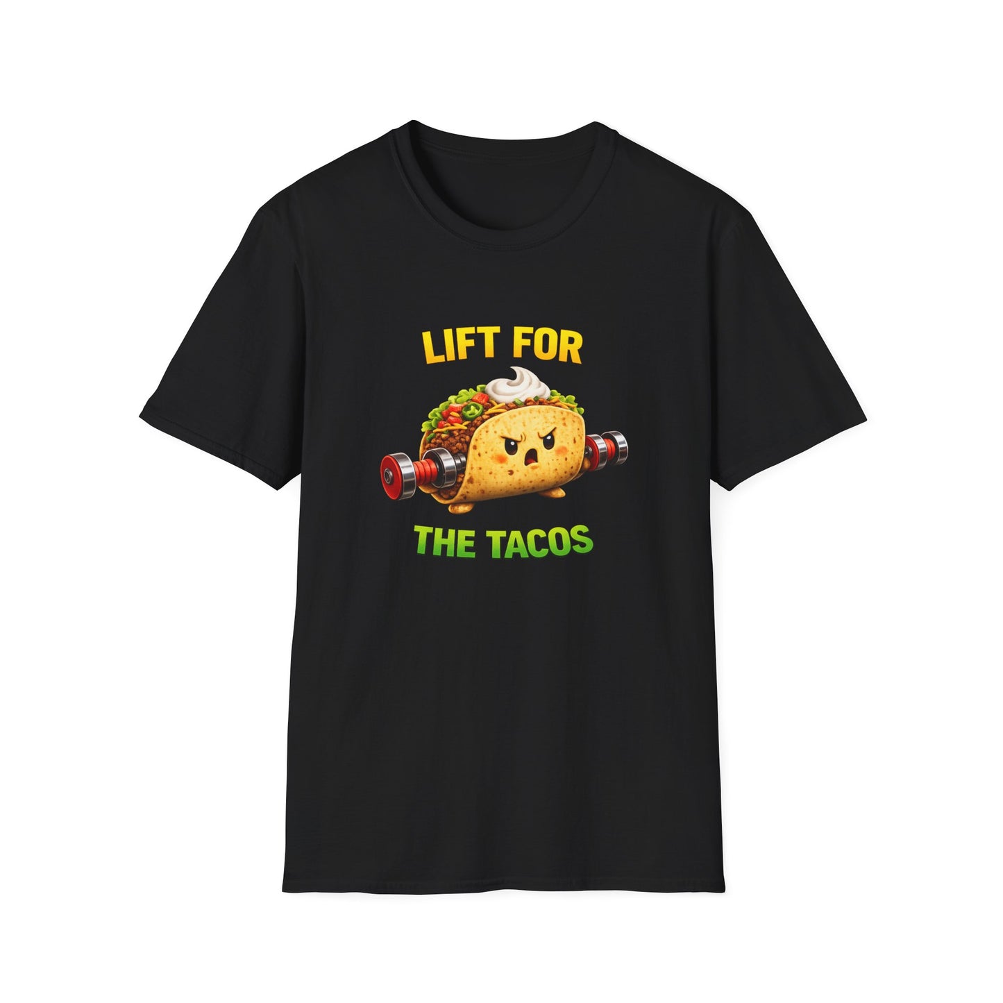 Lift For The Tacos T-Shirt — Funny Taco Weightlifting Gym Tee