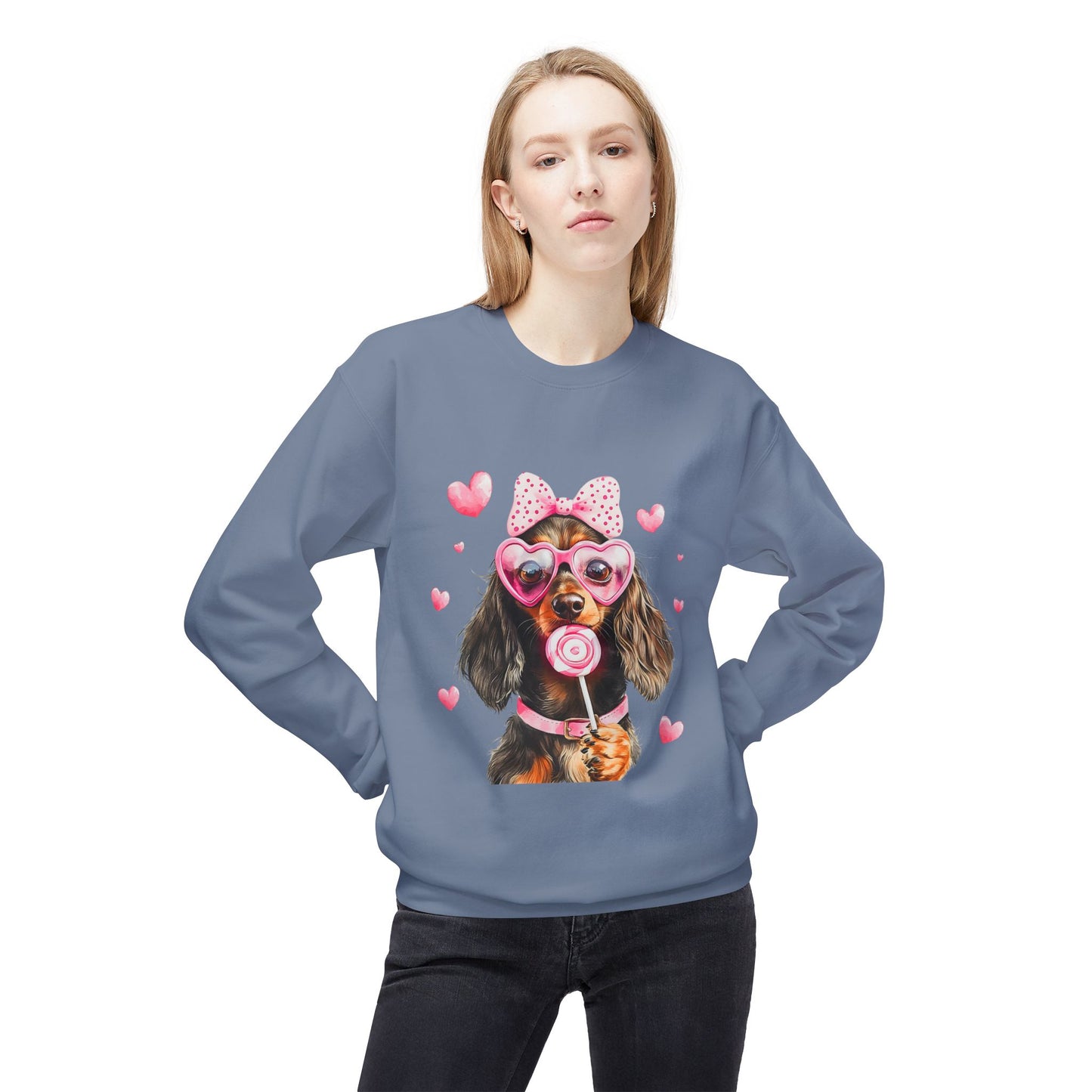 Valentines Unisex Midweight Softstyle Fleece Crewneck Sweatshirt