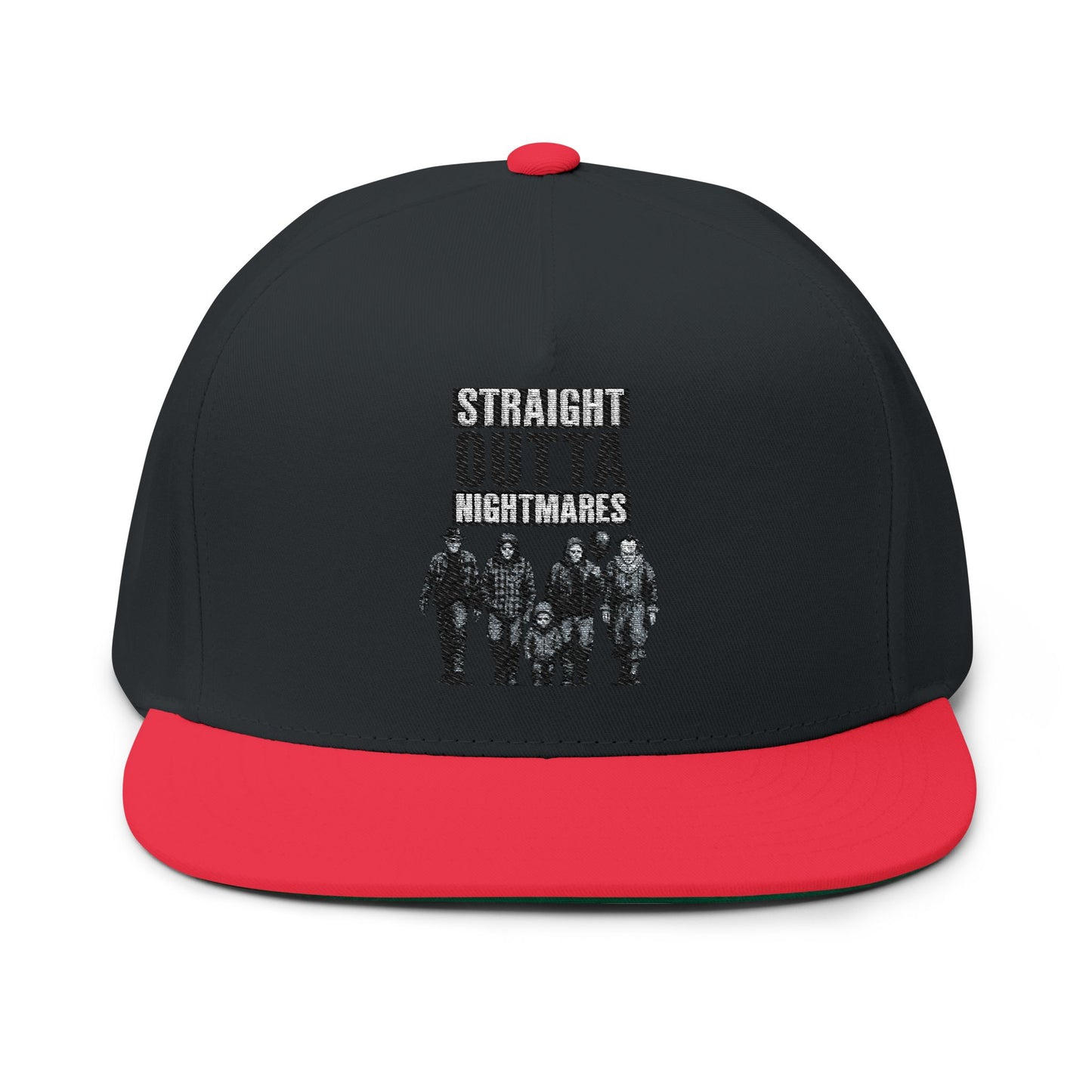 Straight Outta Nightmares Embroidered Flat Bill Cap | Stylish Snapback Hat for Horror Fans, Perfect Gift for Halloween, Unique Fashion [...]
