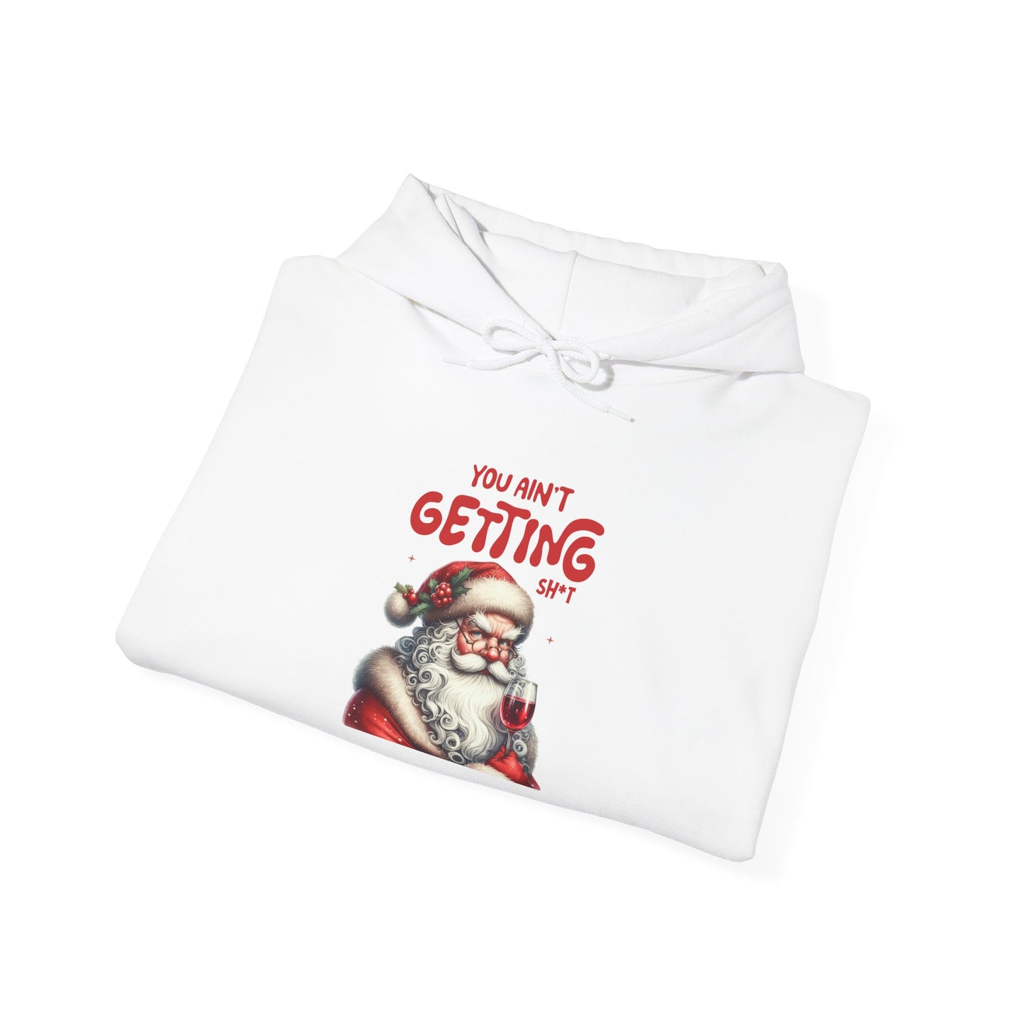 Santa Humor Sweatshirt, Holiday Gift, Funny Christmas Hoodie, Unisex Cozy Apparel, Winter Style, Christmas Apparel