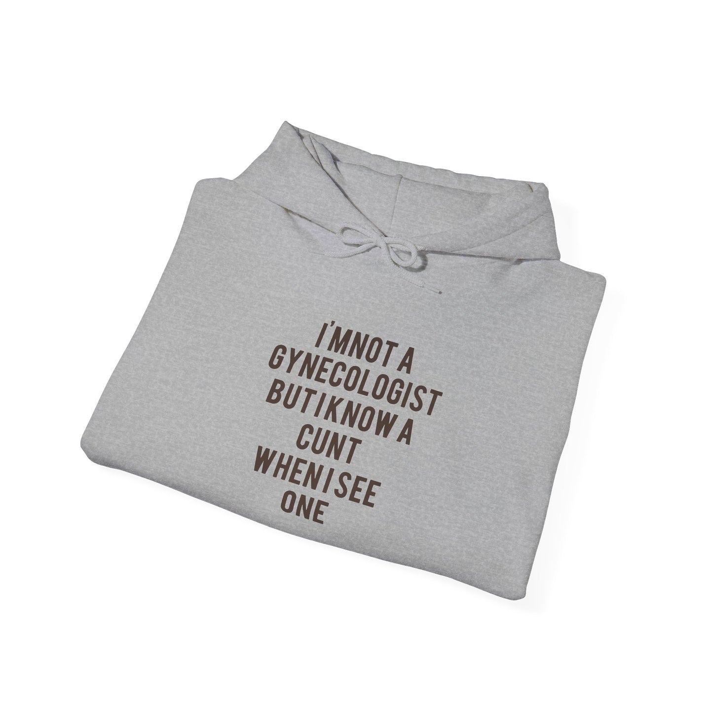 Funny Gyno Sweatshirt, Unisex Hooded Sweatshirt, Humor Apparel, Gift for Her, Statement Hoodie, Perfect for Casual Wear