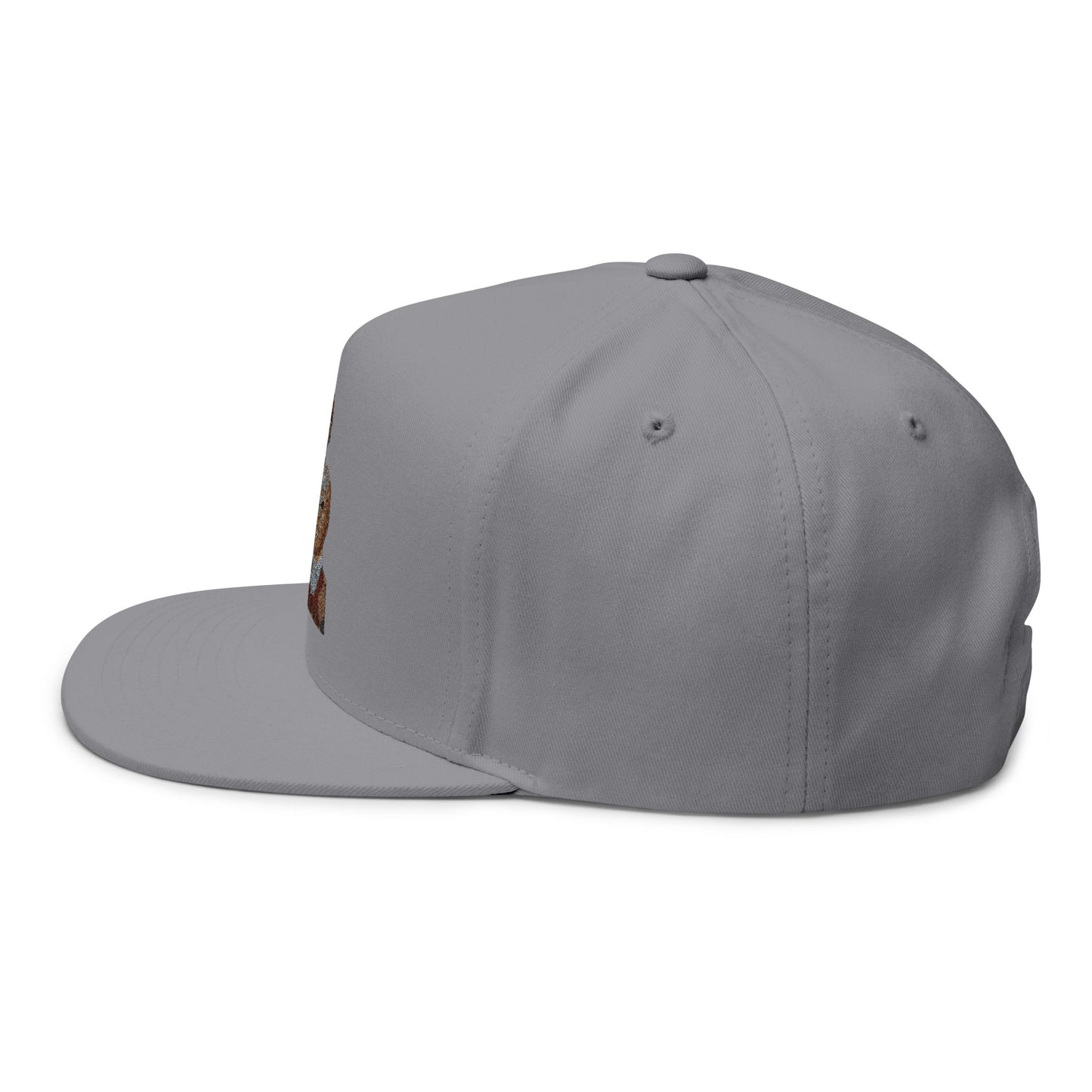 Stylish Embroidered Flat Bill Cap, Fashion Hat for Trendsetters, Unique Gift for Him, Summer Accessory, Casual Streetwear