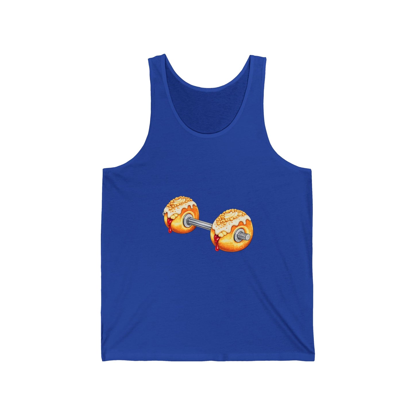 Donut Dumbbell Tank Top — Fitness & Foodie Gym Tank