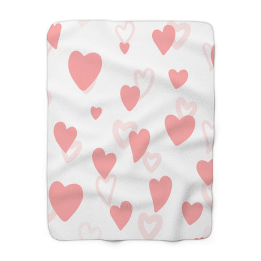 Valentines Sherpa Fleece Blanket