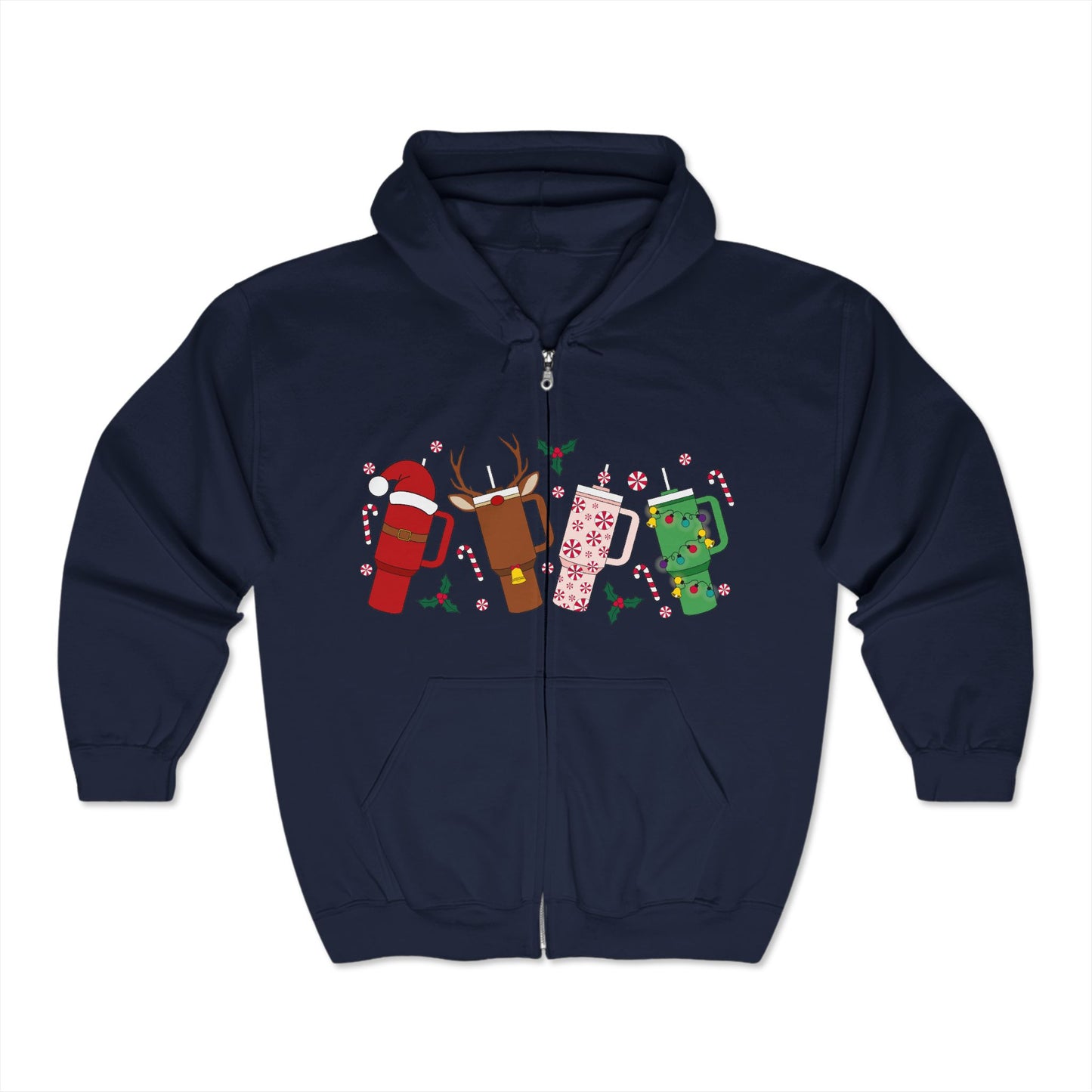 Christmas Unisex Heavy Blend™ Full Zip Hooded Sweatshirt