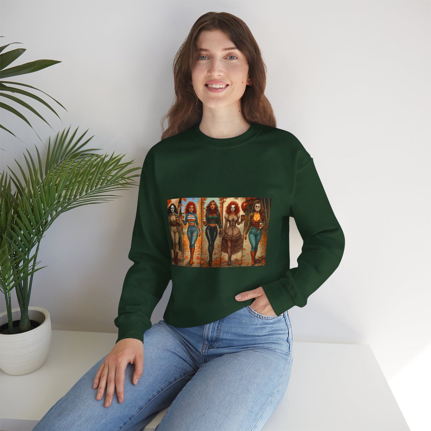 Vibrant Artistic Halloween Sweatshirt, Casual Wear, Graphic Sweatshirt, Cozy Gift for Art Lovers, Unique Fashion Statement, Comfortable [...]
